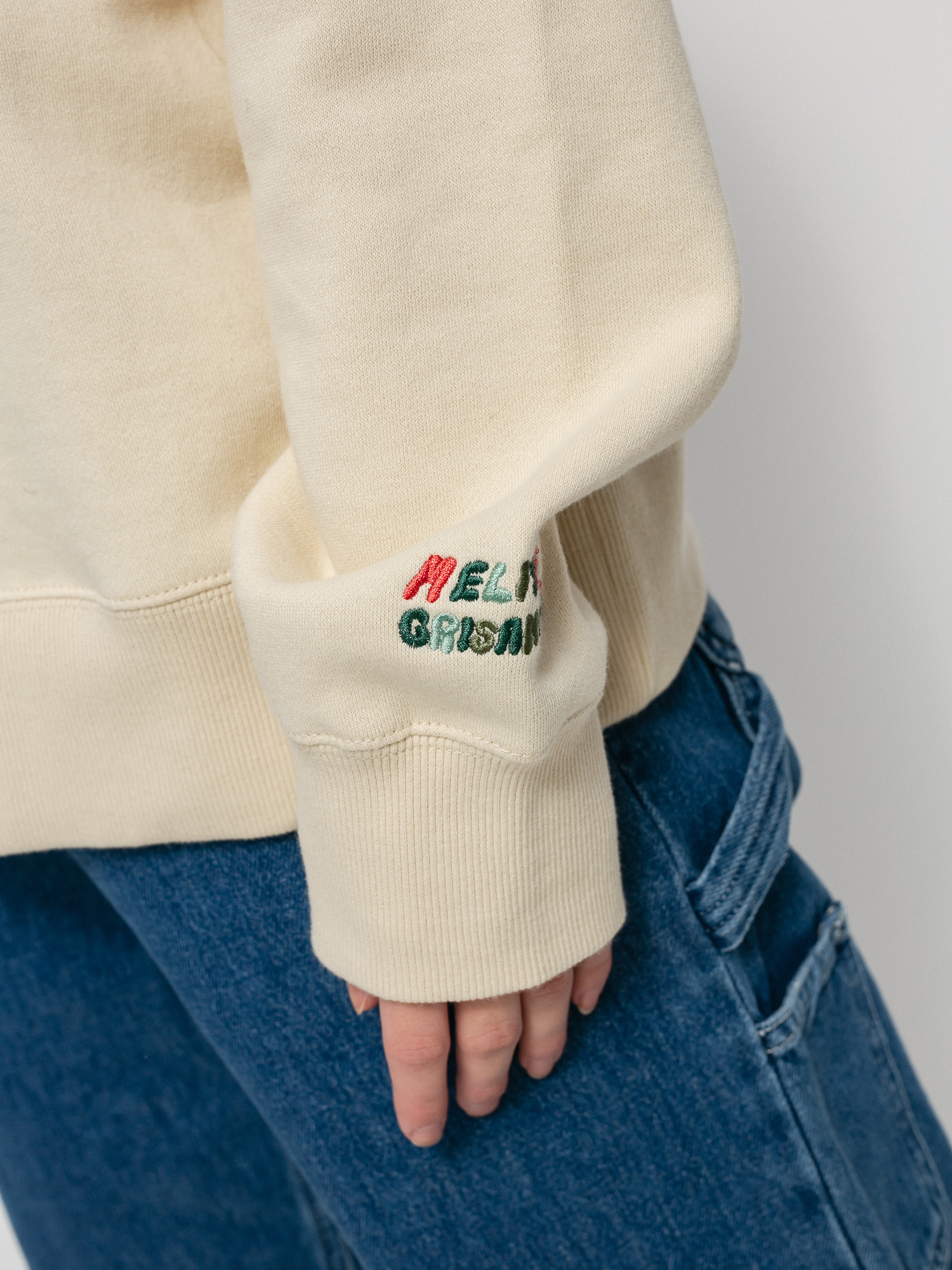 Hanorac RVCA Mel G Flutter Crew Wmn (birch)