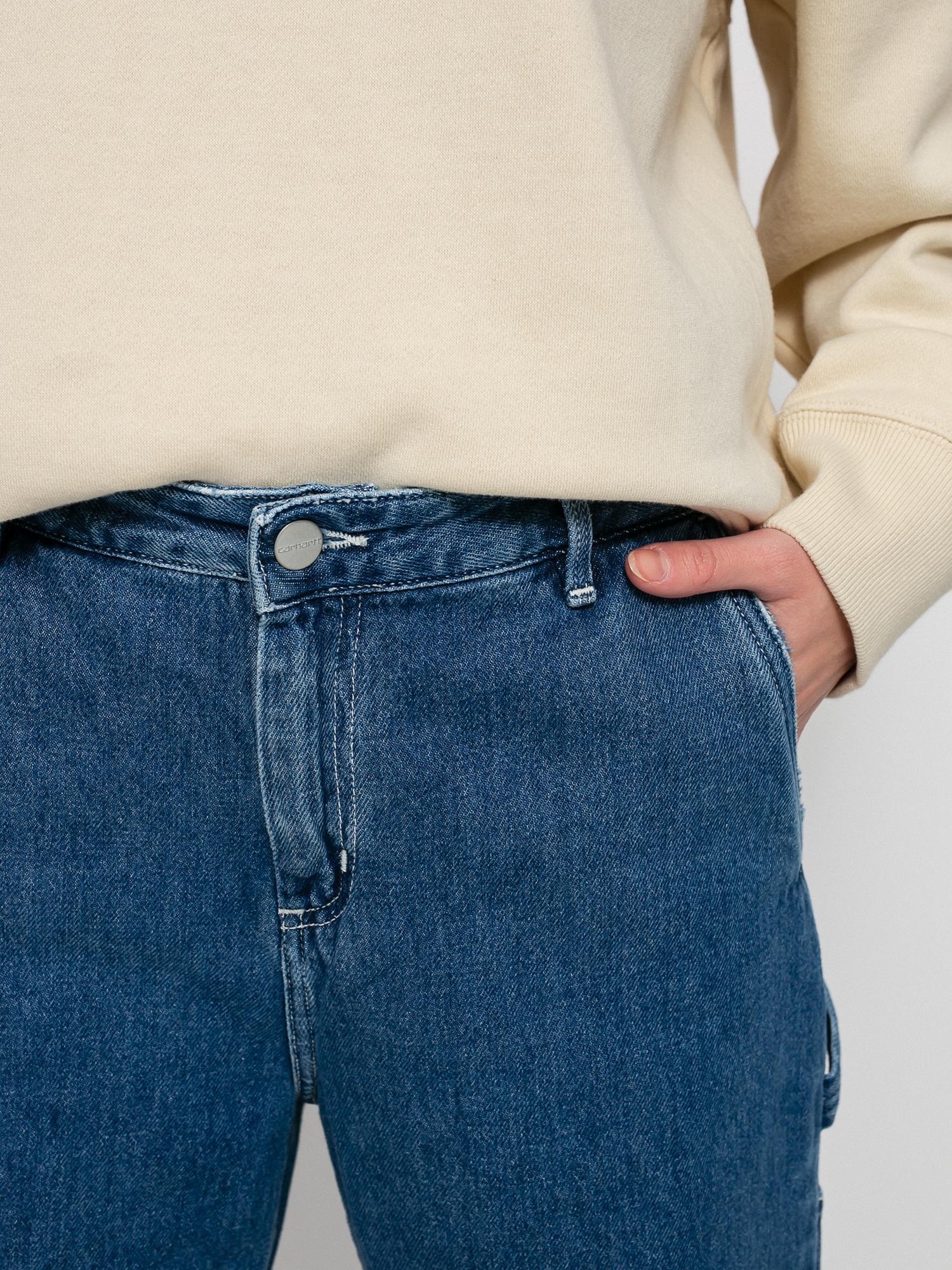 Pantaloni Carhartt WIP Pierce Wmn (blue)