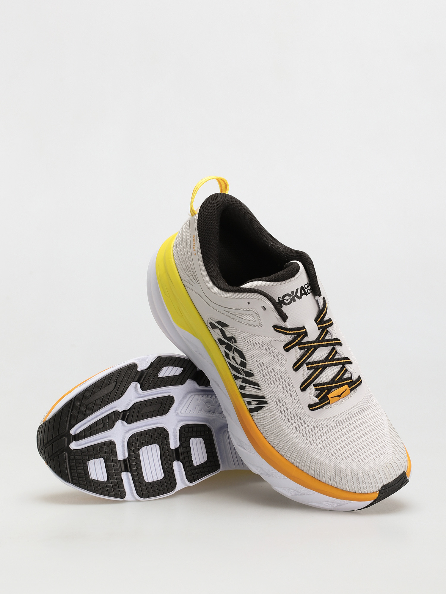 Pantofi Hoka One One Bondi 7 (nimbus cloud/radiant yellow)