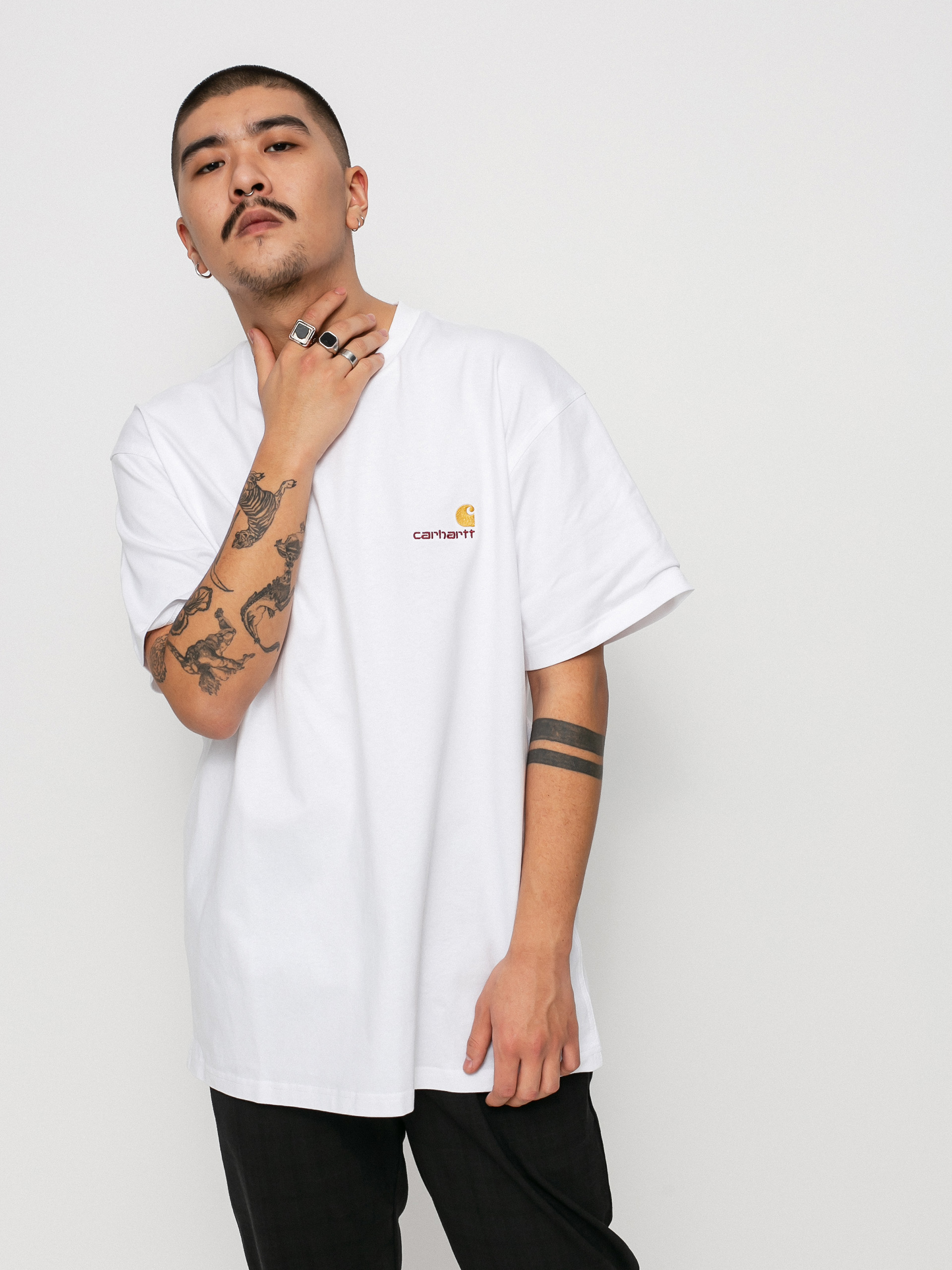 Tricou Carhartt WIP American Script (white)