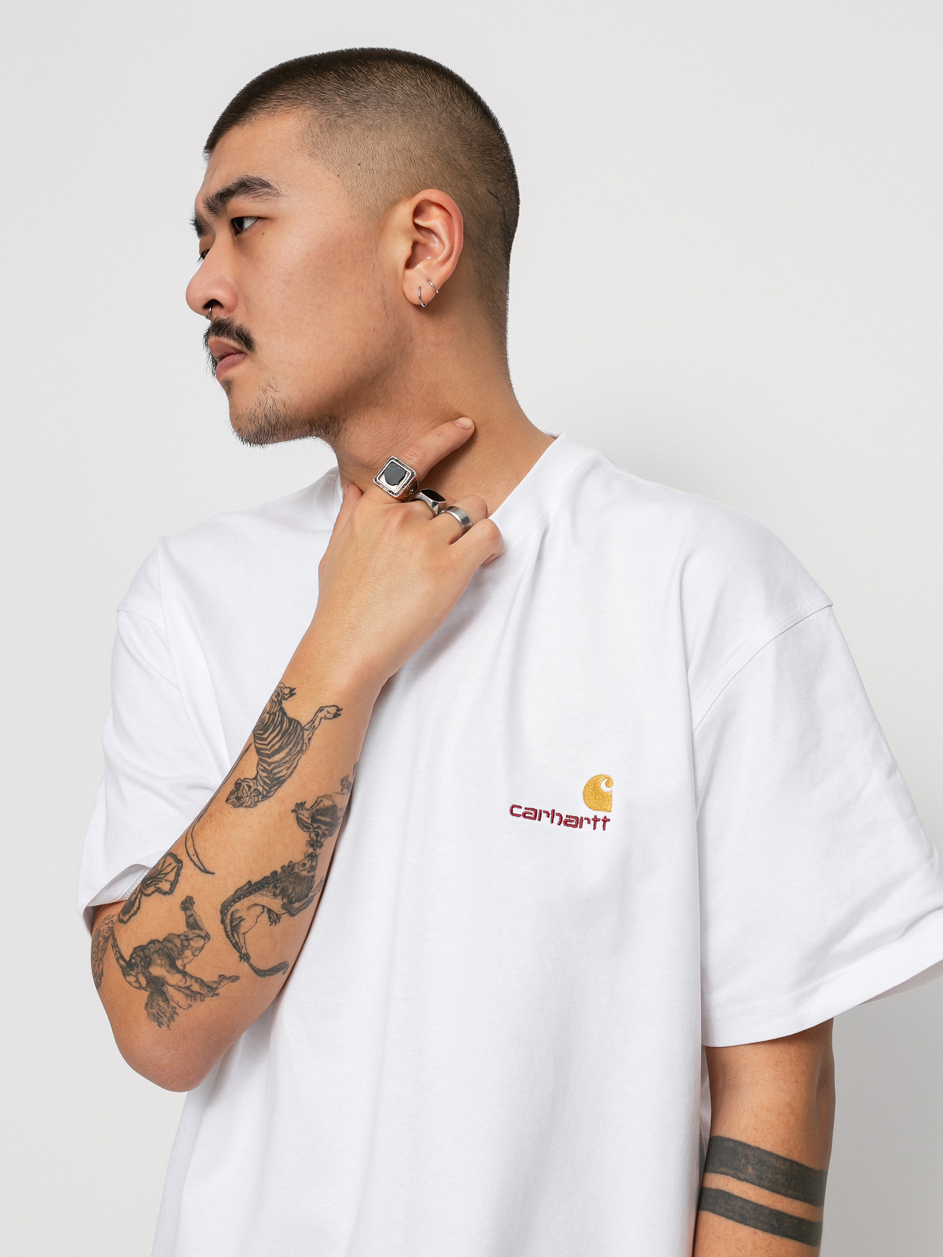 Tricou Carhartt WIP American Script (white)