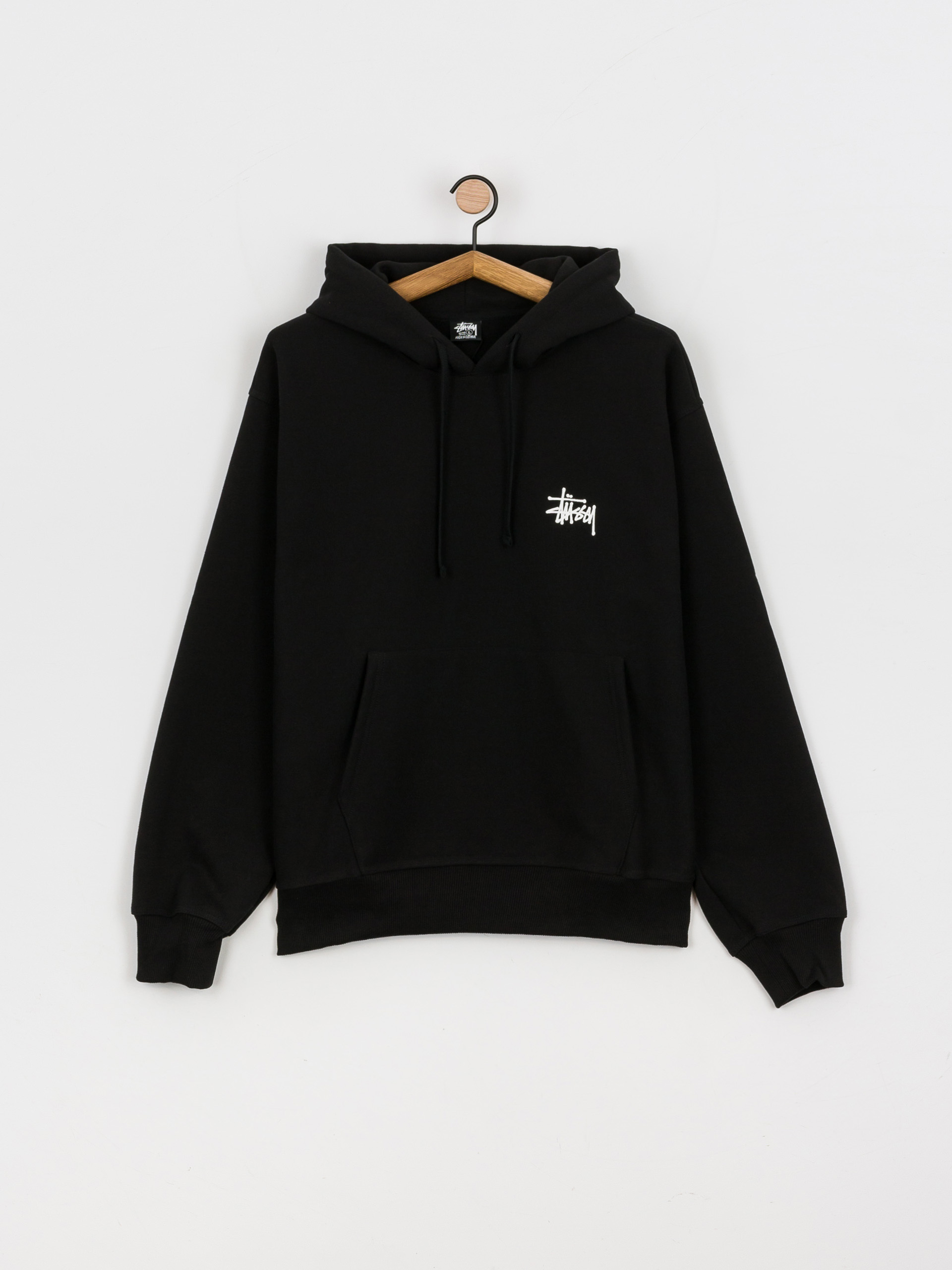Hanorac cu glugă Stussy Basic HD (black)