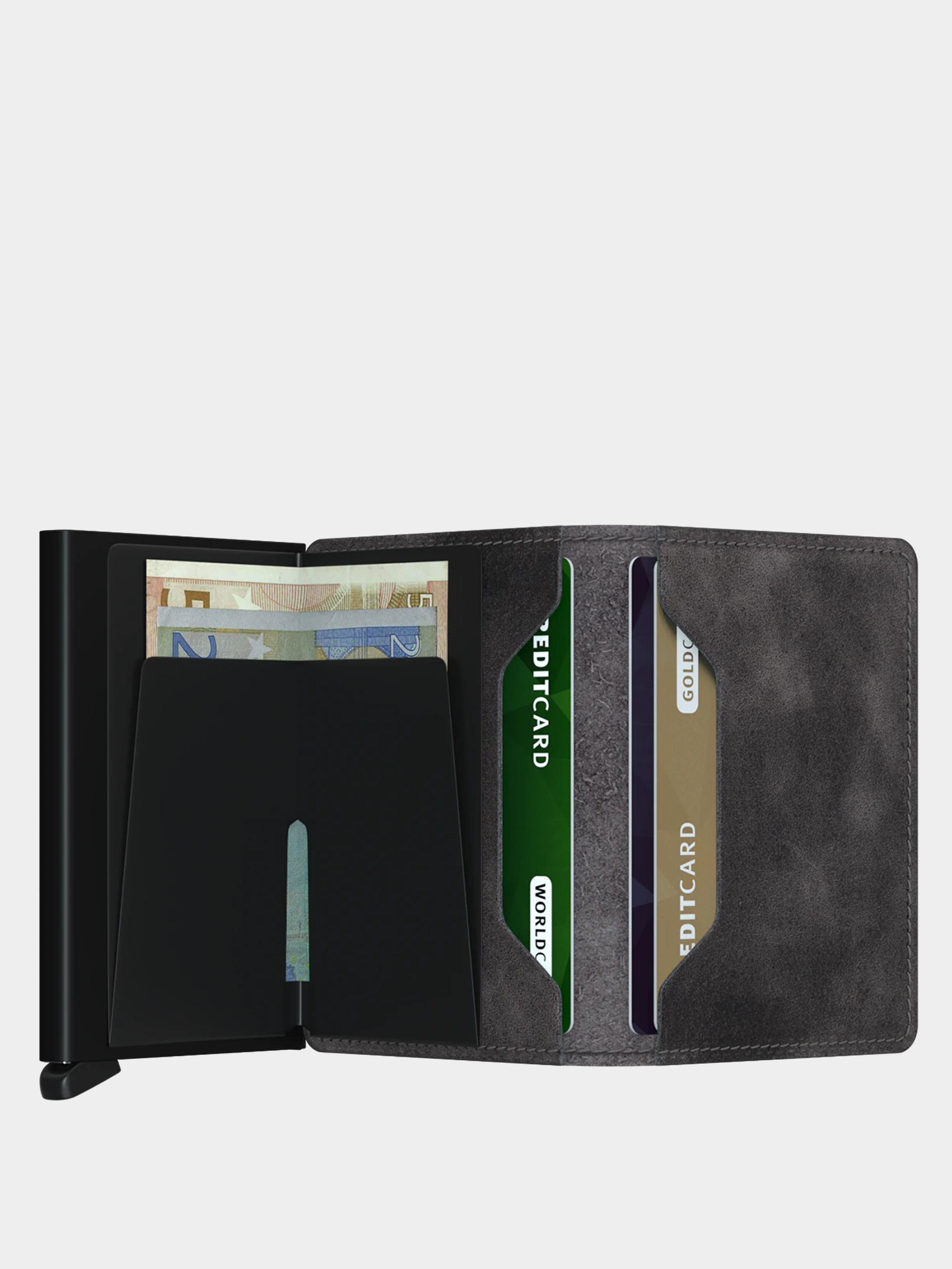 Portofel Secrid Slimwallet (vintage grey/black)