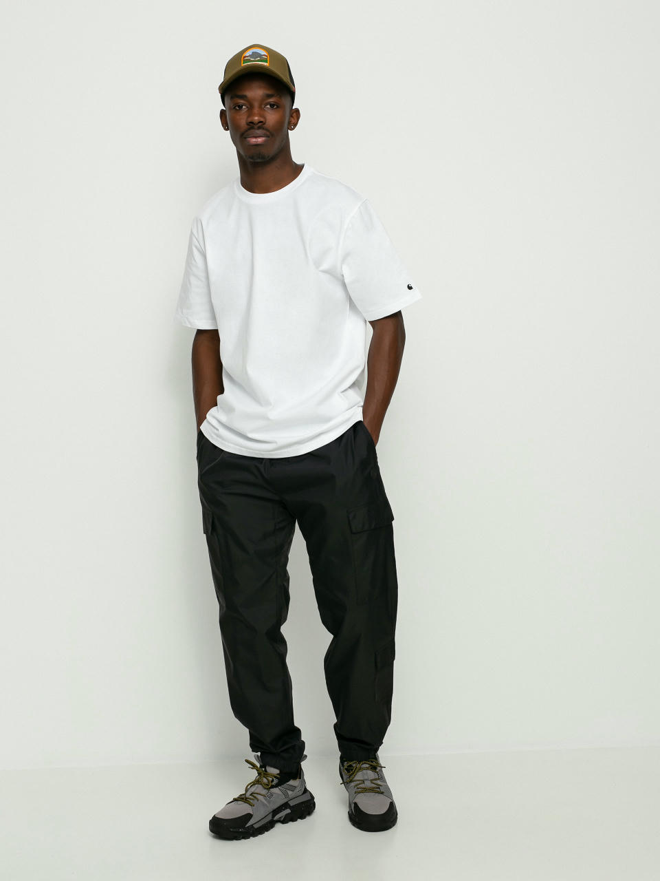 Tricou Carhartt WIP Base (white/black)