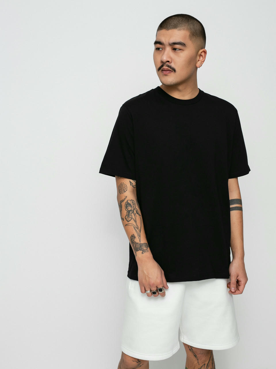 Tricou Carhartt WIP Base (black/white)