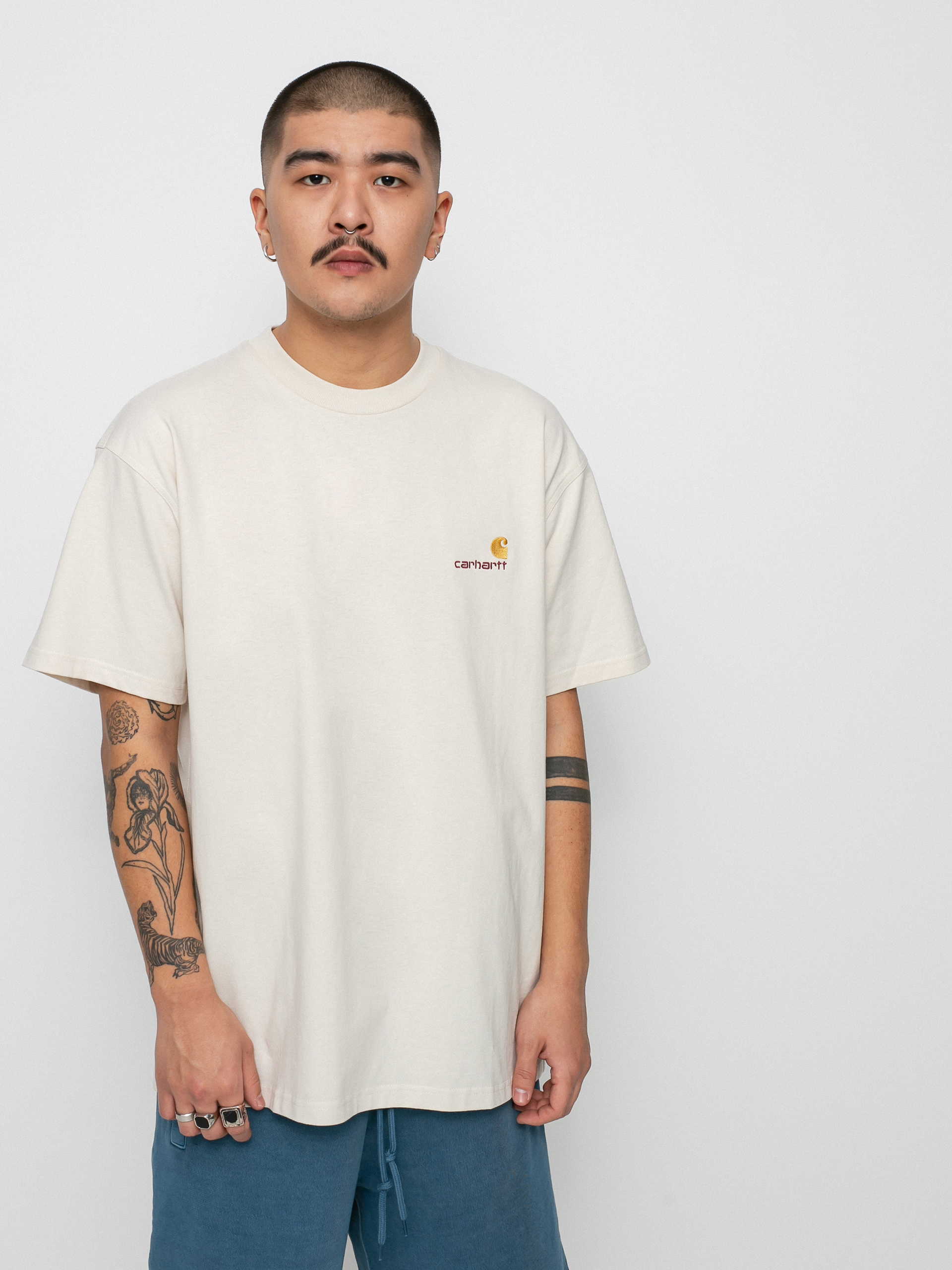 Tricou Carhartt WIP American Script (natural)