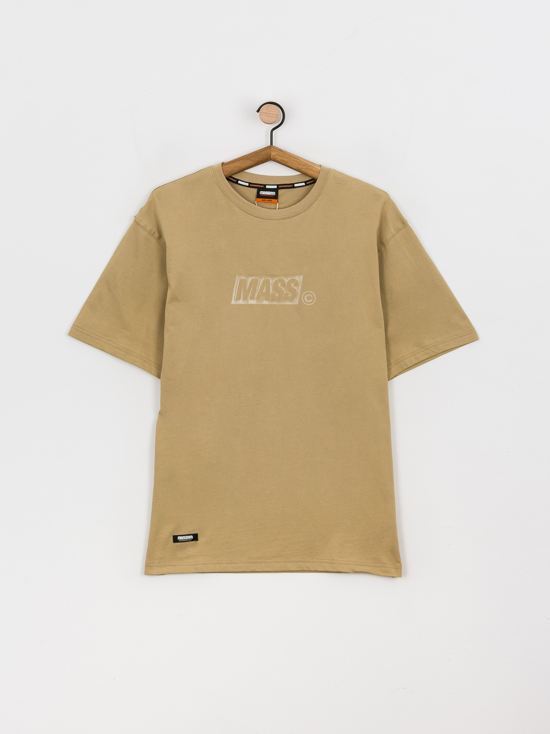 Tricou MassDnm Box Light (beige)
