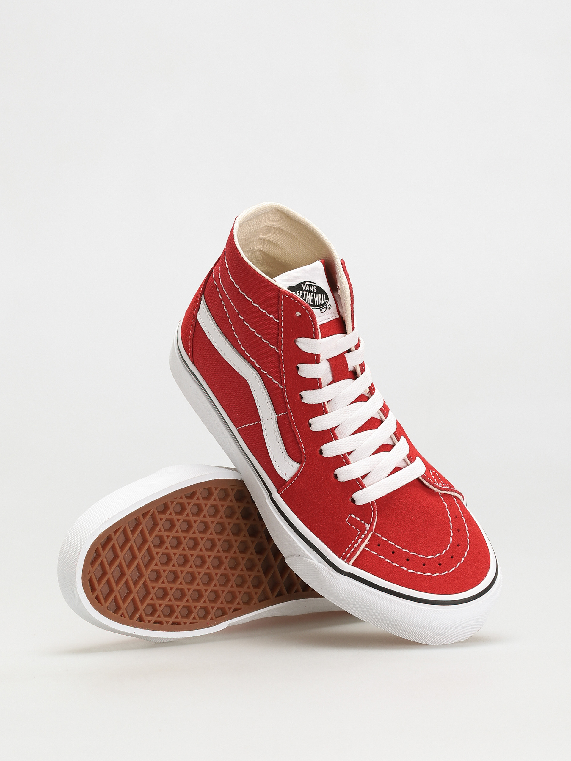 Pantofi Vans Sk8 Hi Tapered (racing red/true white)