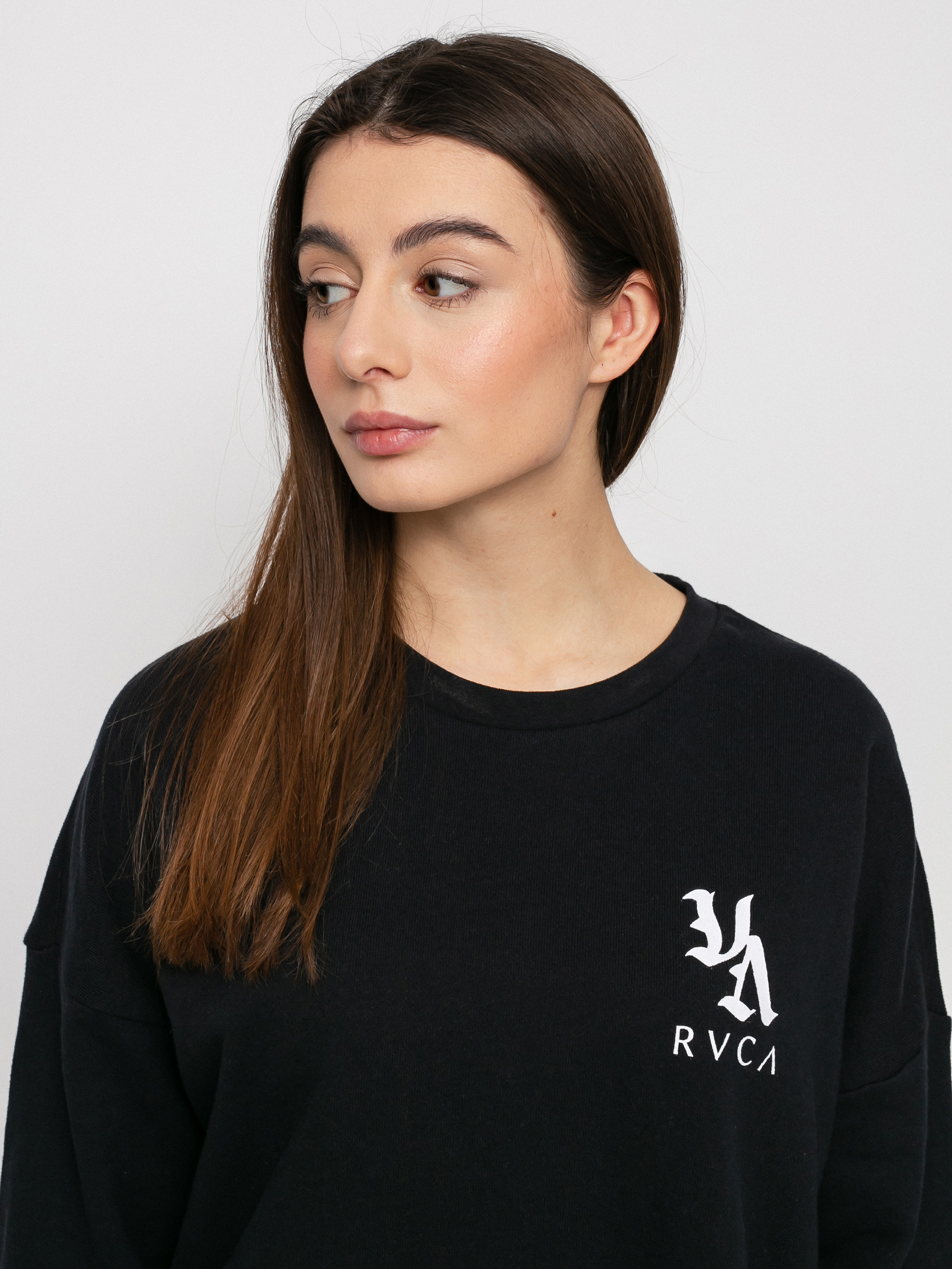 Hanorac cu glugă RVCA Va Vibes HD Wmn (washed black)