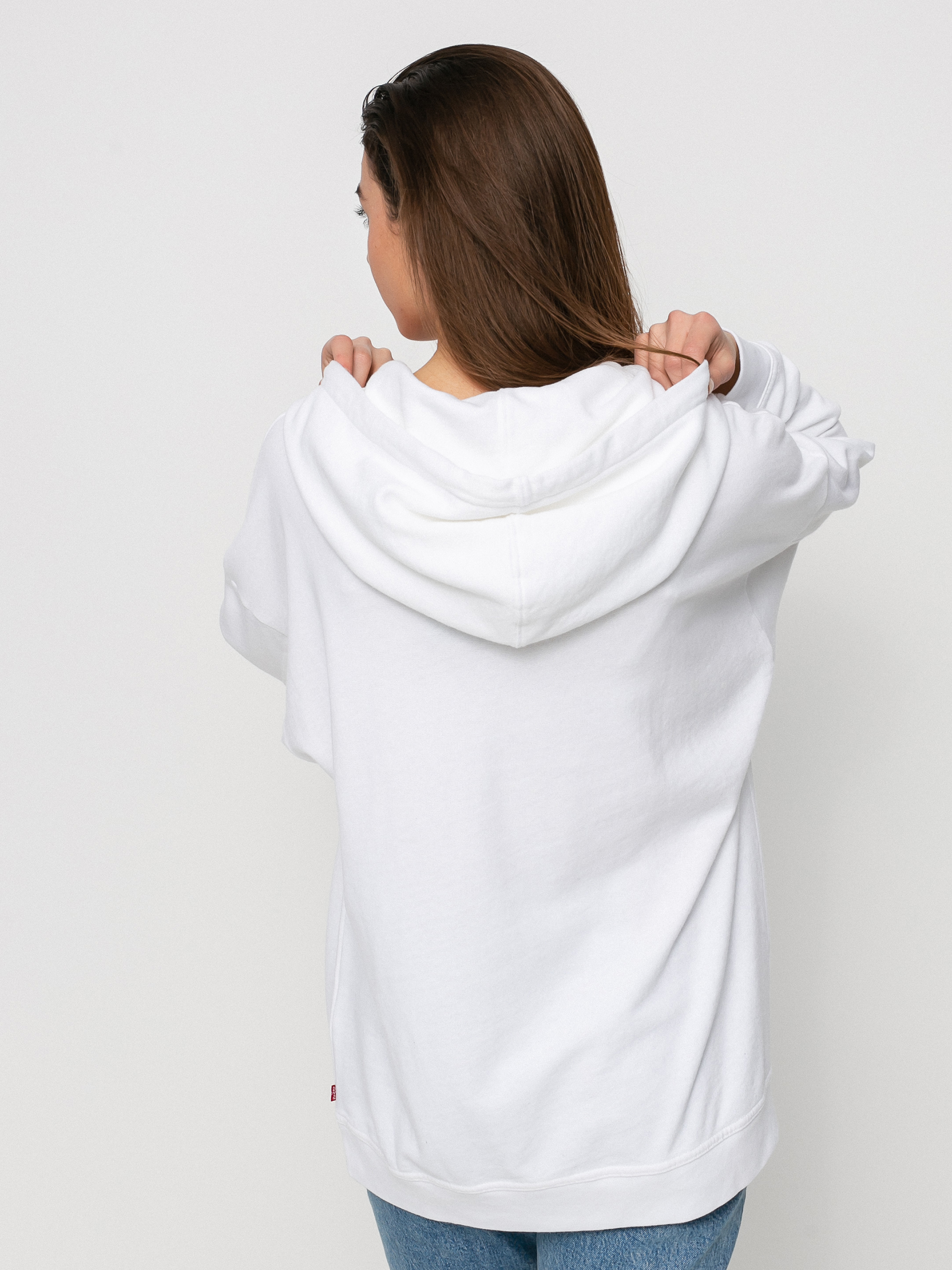 Hanorac cu glugă Levi's® Graphic Rider HD Wmn (daisy chest hit white)