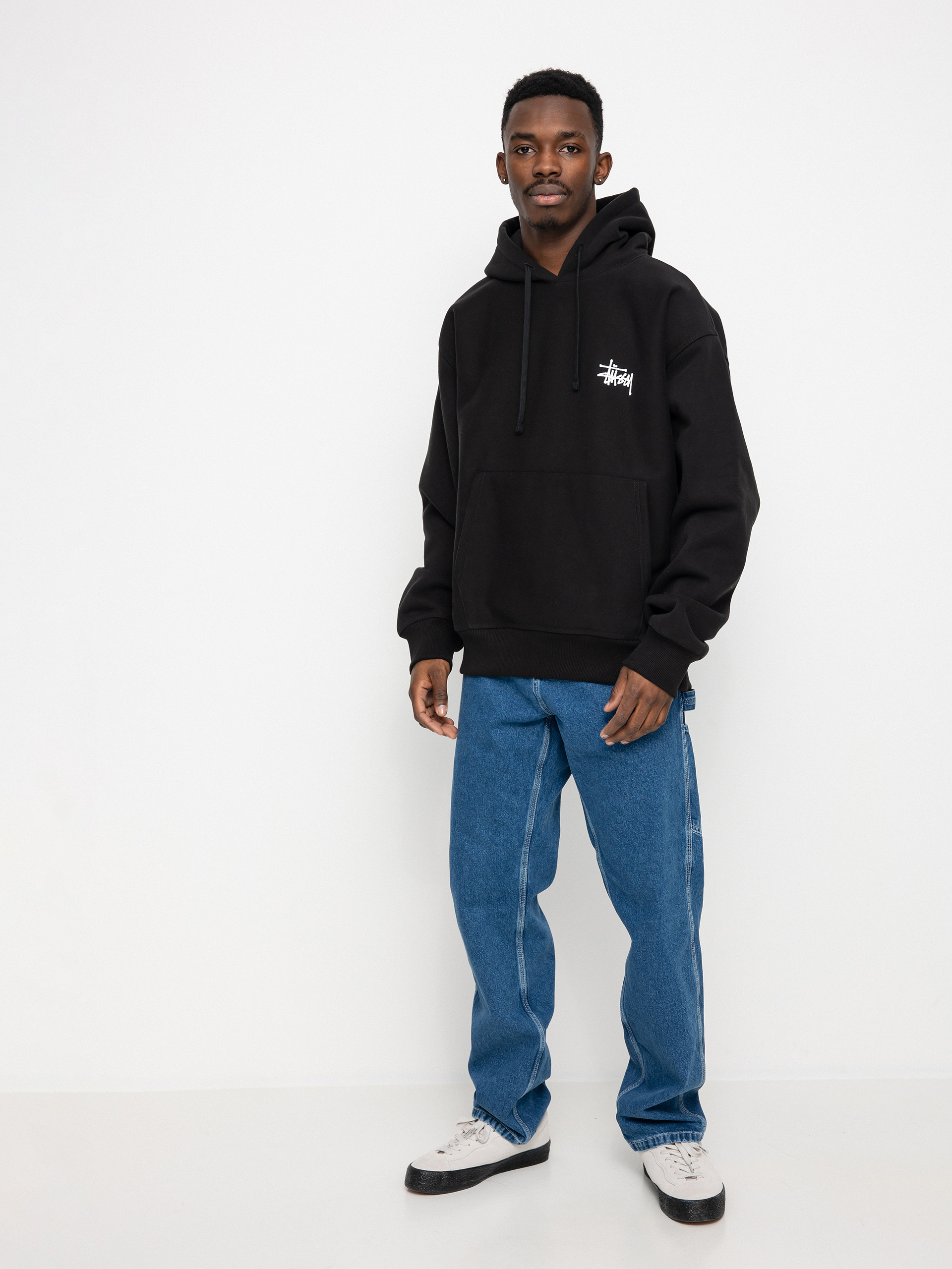Hanorac cu glugă Stussy Basic HD (black)