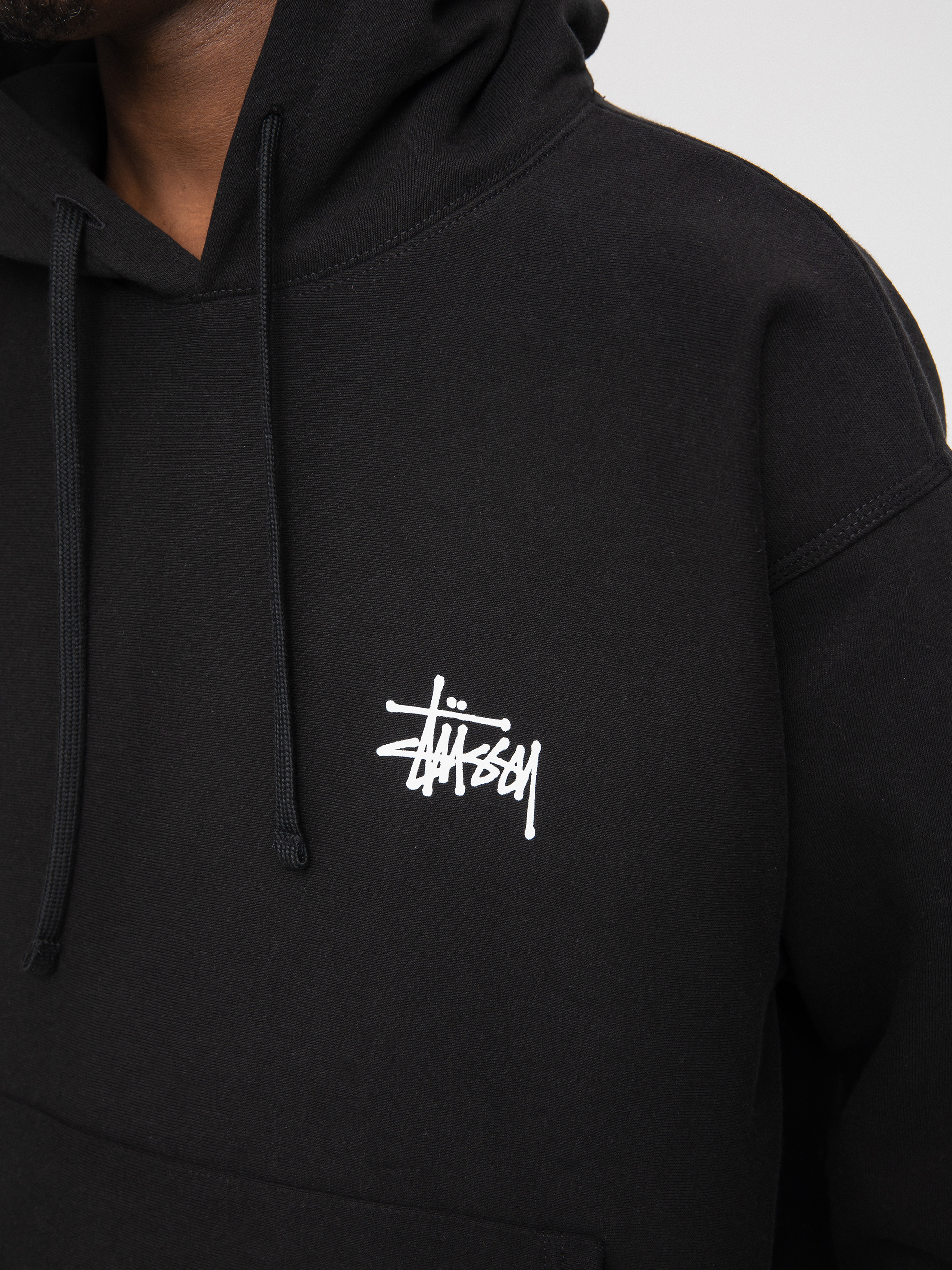 Hanorac cu glugă Stussy Basic HD (black)