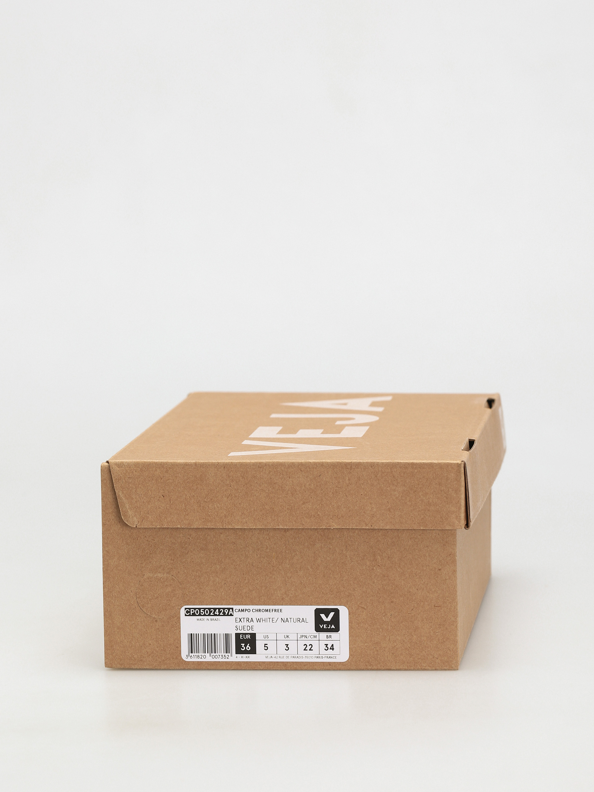 Pantofi Veja Campo Wmn (extra white natural suede)