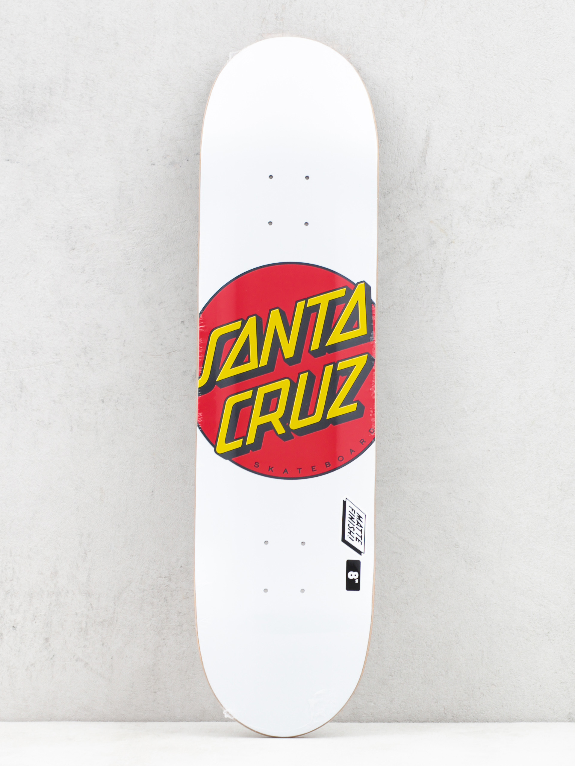 Placă Santa Cruz Classic Dot (white/red)