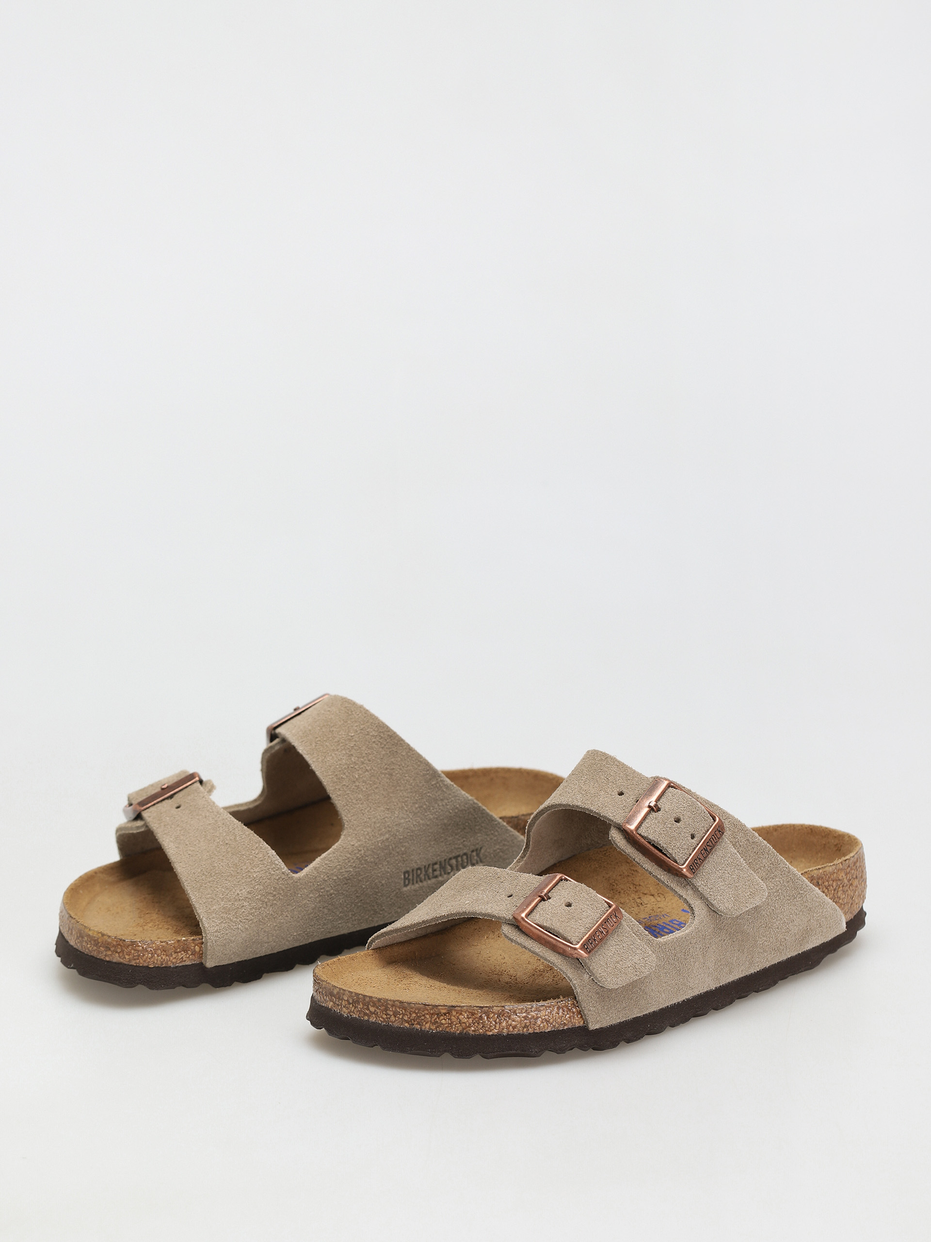 Șlapi Birkenstock Arizona Sfb Narrow Wmn (taupe suede leather)