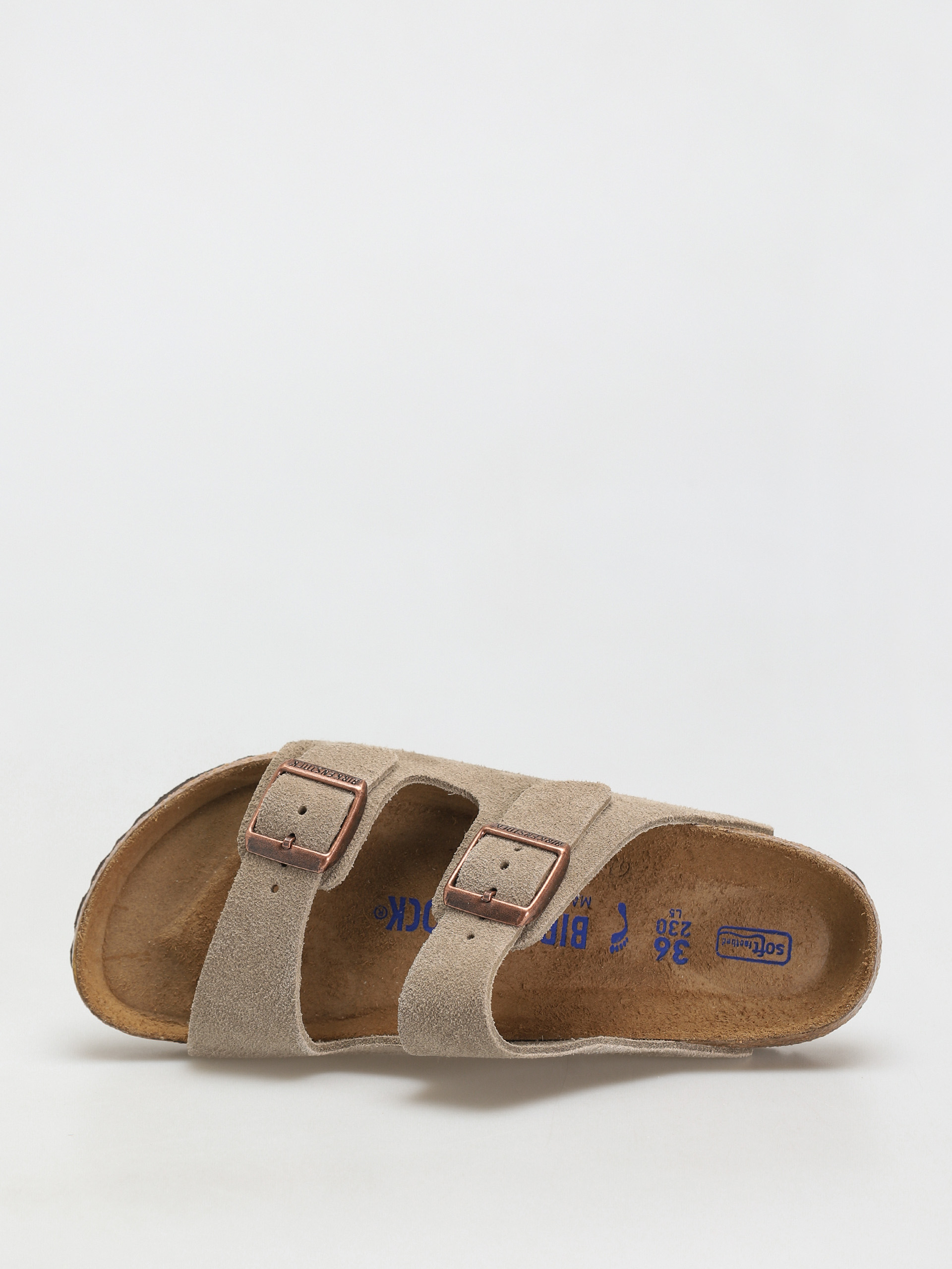 Șlapi Birkenstock Arizona Sfb Narrow Wmn (taupe suede leather)