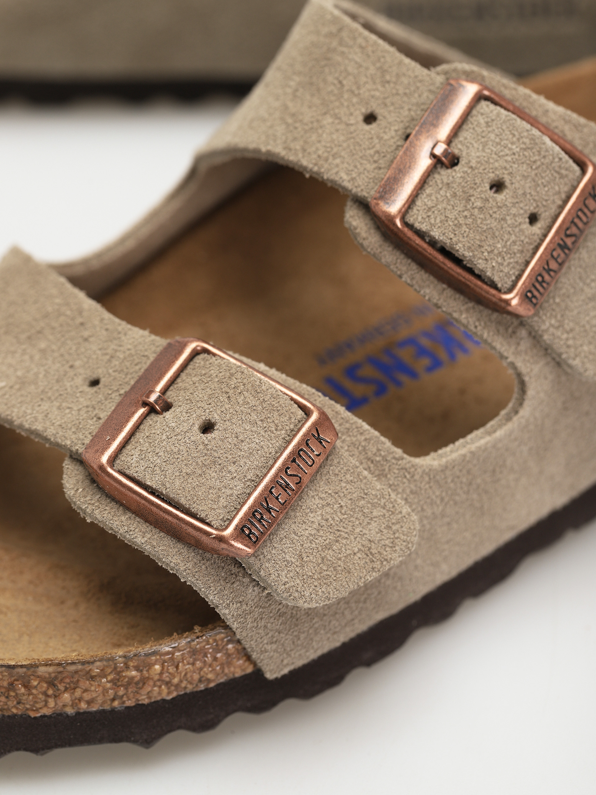 Șlapi Birkenstock Arizona Sfb Narrow Wmn (taupe suede leather)