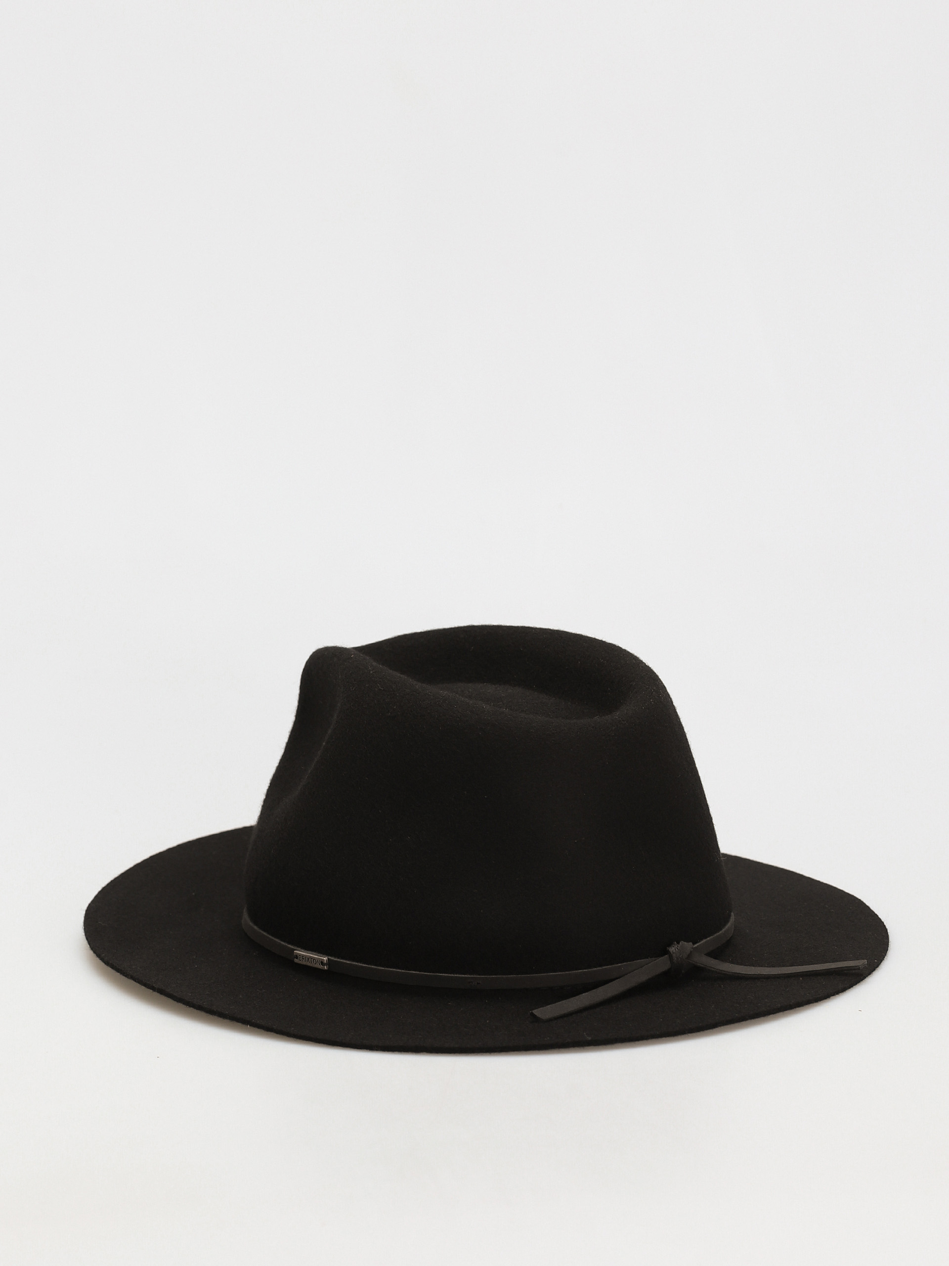 Pălărie Brixton Wesley Packable Fedora (black/black)