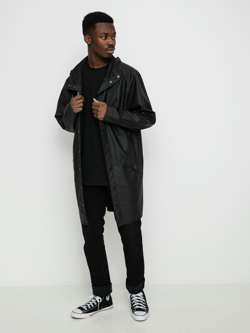 Geacă Rains Long Jacket (black)