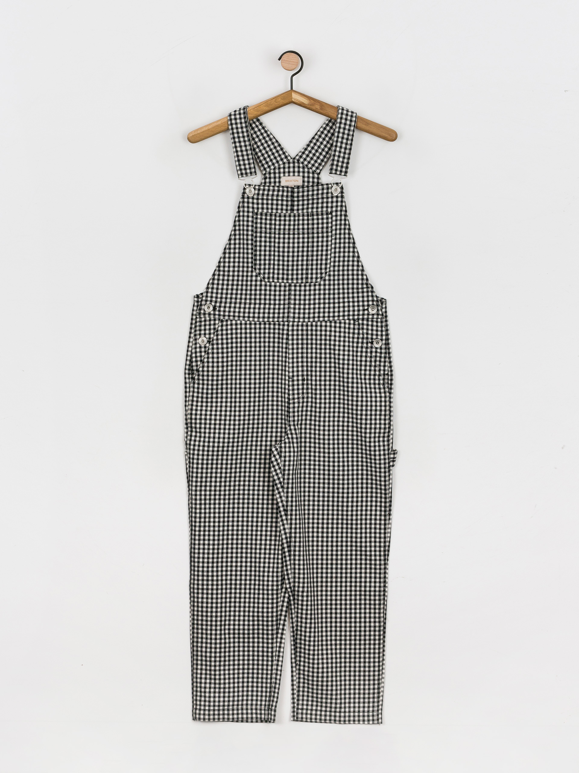 Pantaloni Brixton Christina Crop Overall Wmn (black gingham)