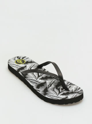 Papuci de plajă Volcom Color Me Spring Wmn (black white)