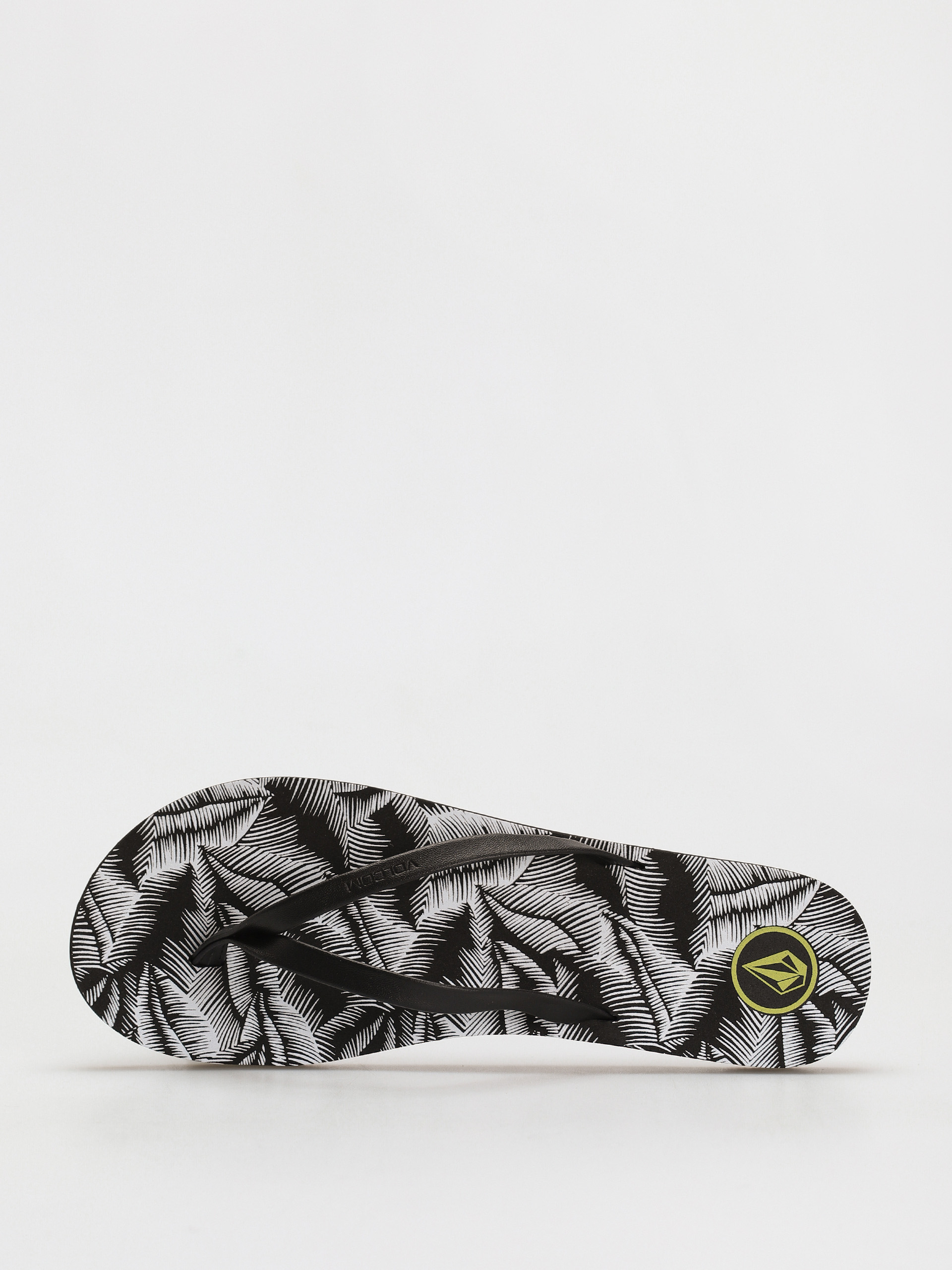 Papuci de plajă Volcom Color Me Spring Wmn (black white)