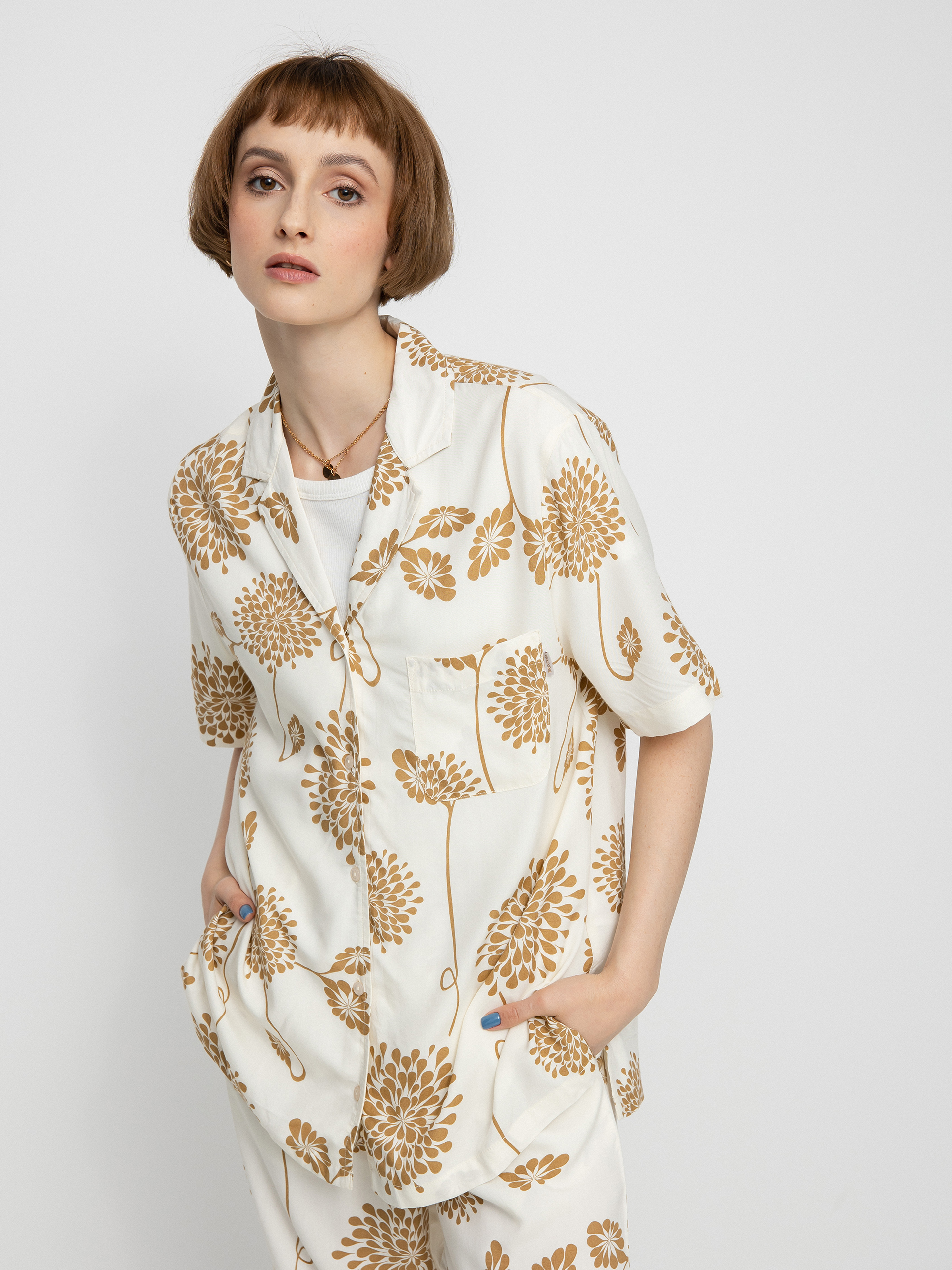 Cămașă Brixton Bunker Garden Floral Bf Wmn (dove)