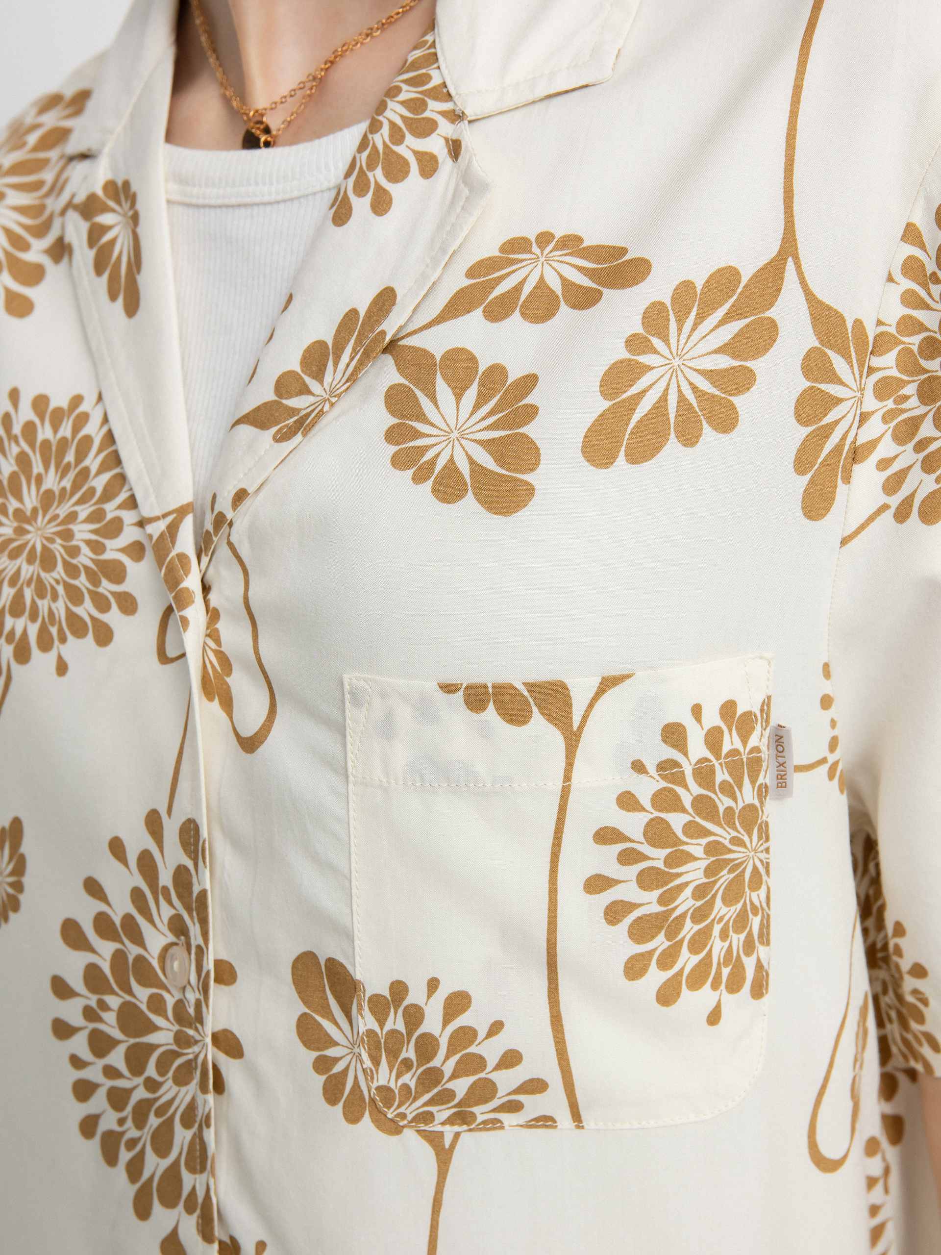 Cămașă Brixton Bunker Garden Floral Bf Wmn (dove)