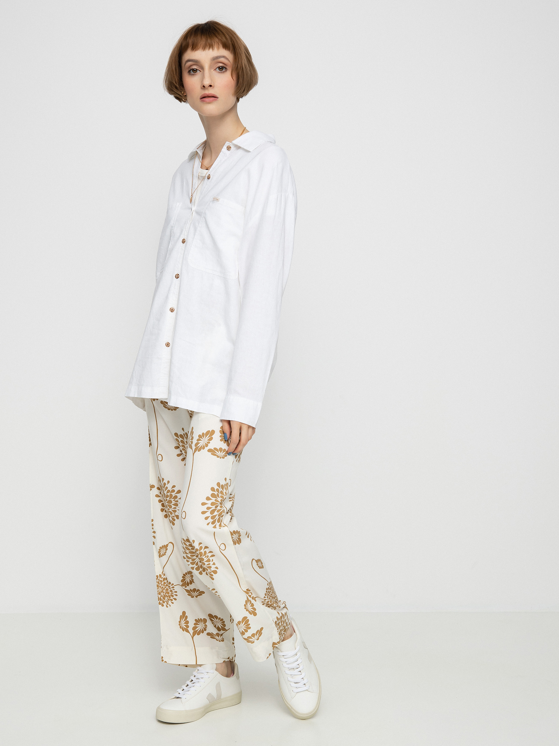 Cămașă Brixton Bowery Overshirt Wmn (white)