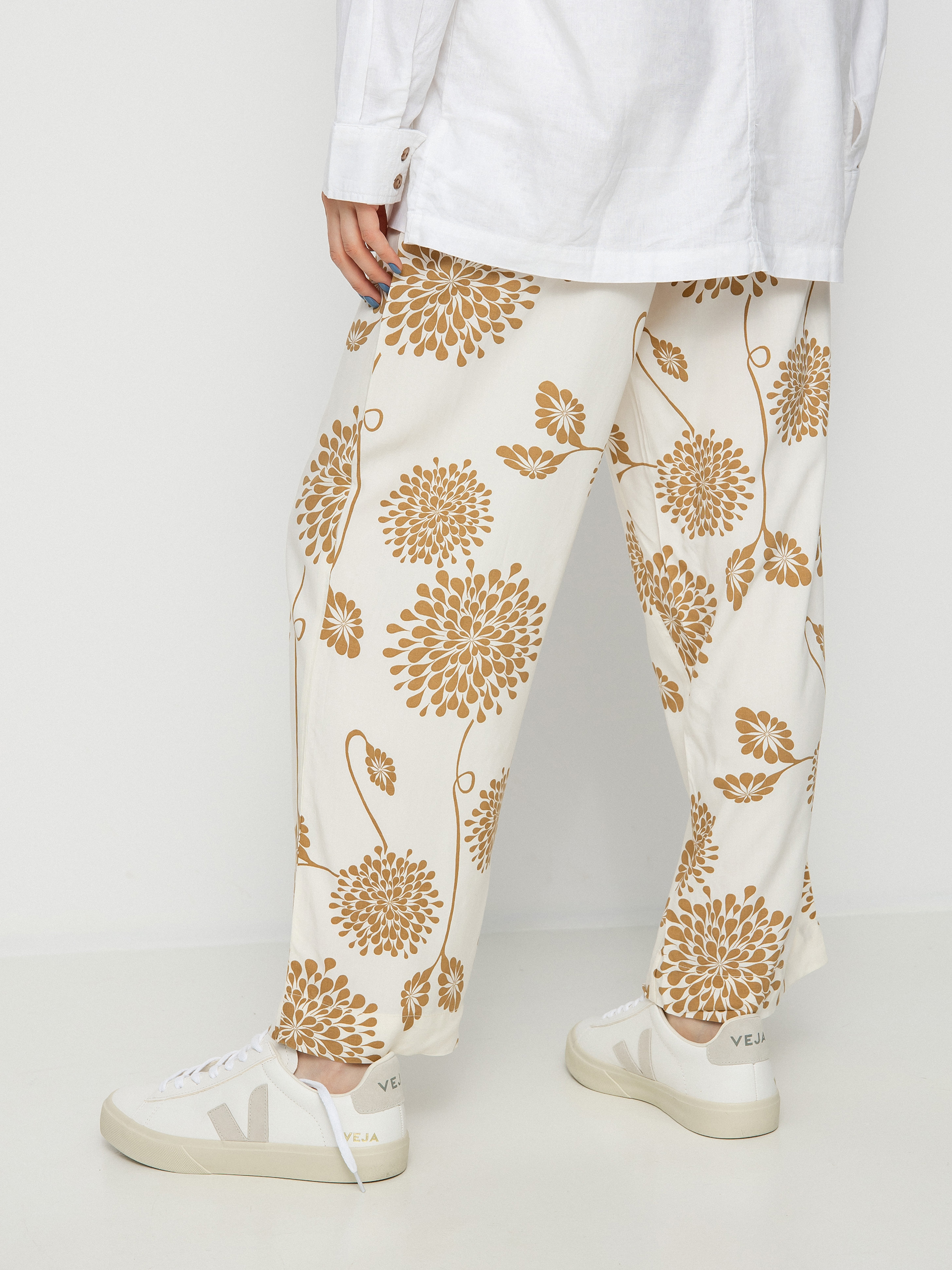 Pantaloni Brixton Garden Floral Crop Wmn (dove)