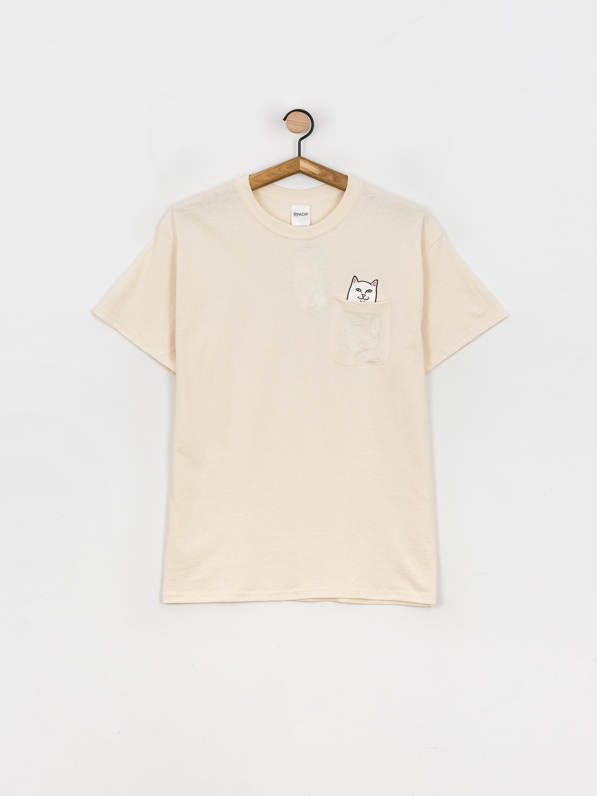 Tricou RipNDip Lord Nermal Pocket (natural)