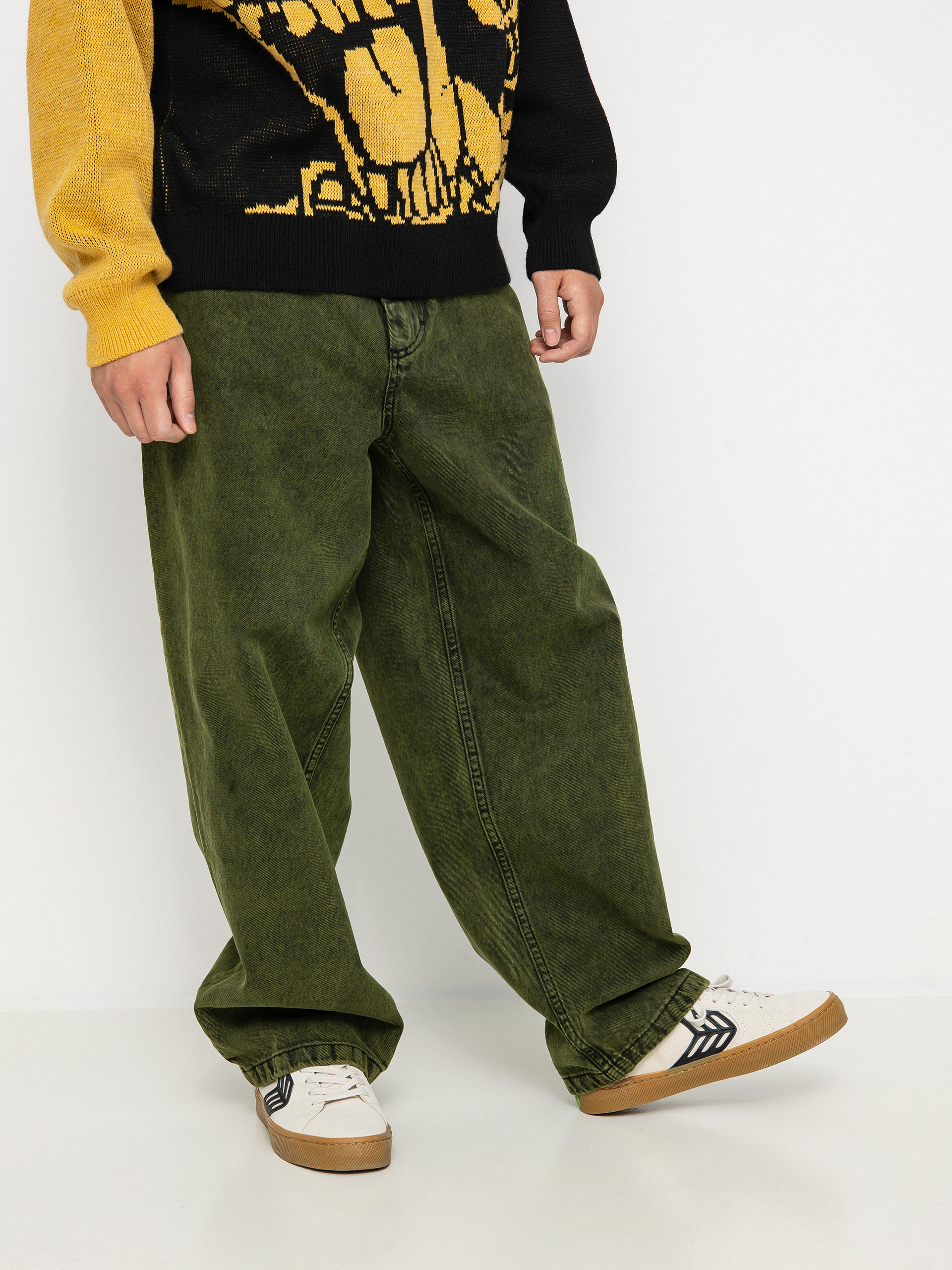 Pantaloni Polar Skate Big Boy - verde (greenblack)