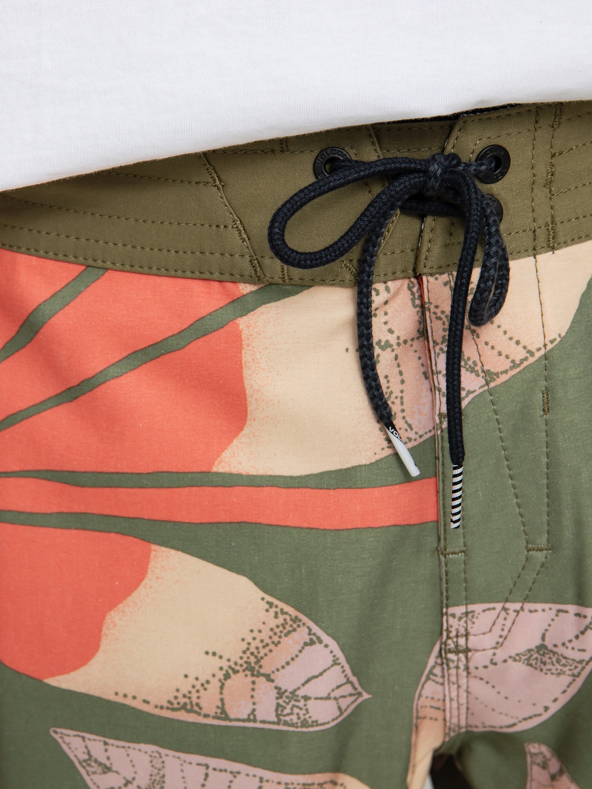 Șort pentru plajă Volcom Sunder Stoney 19 (martini olive)