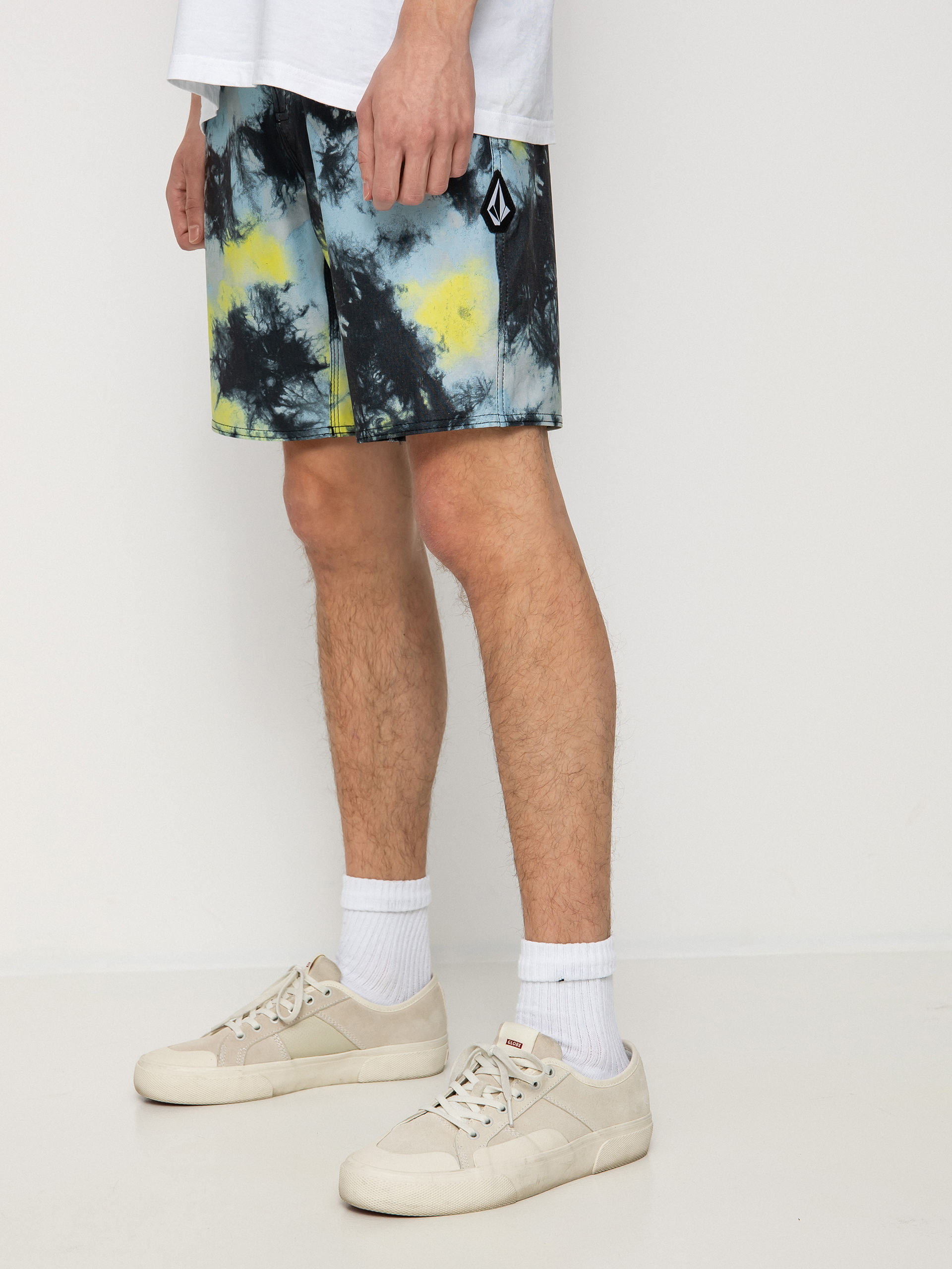 Șort pentru plajă Volcom Saturate Stoney 19 (lime tie dye)