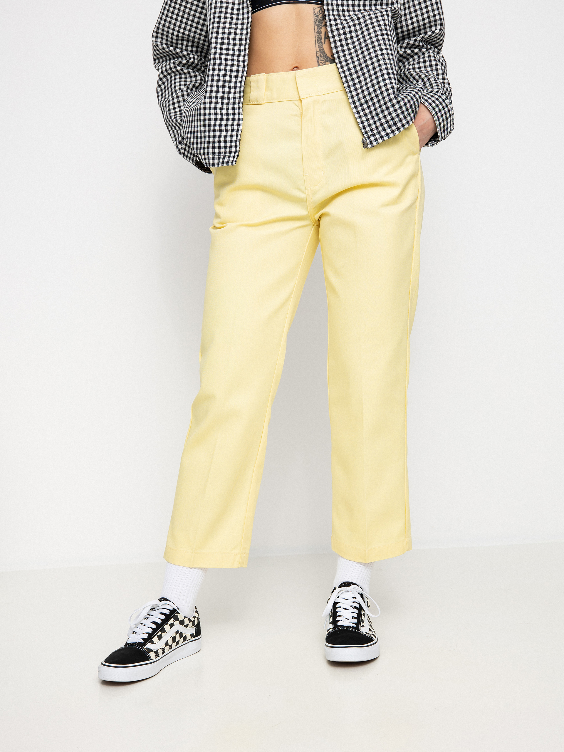 Pantaloni Dickies 874 Cropped Wmn (pale banana)