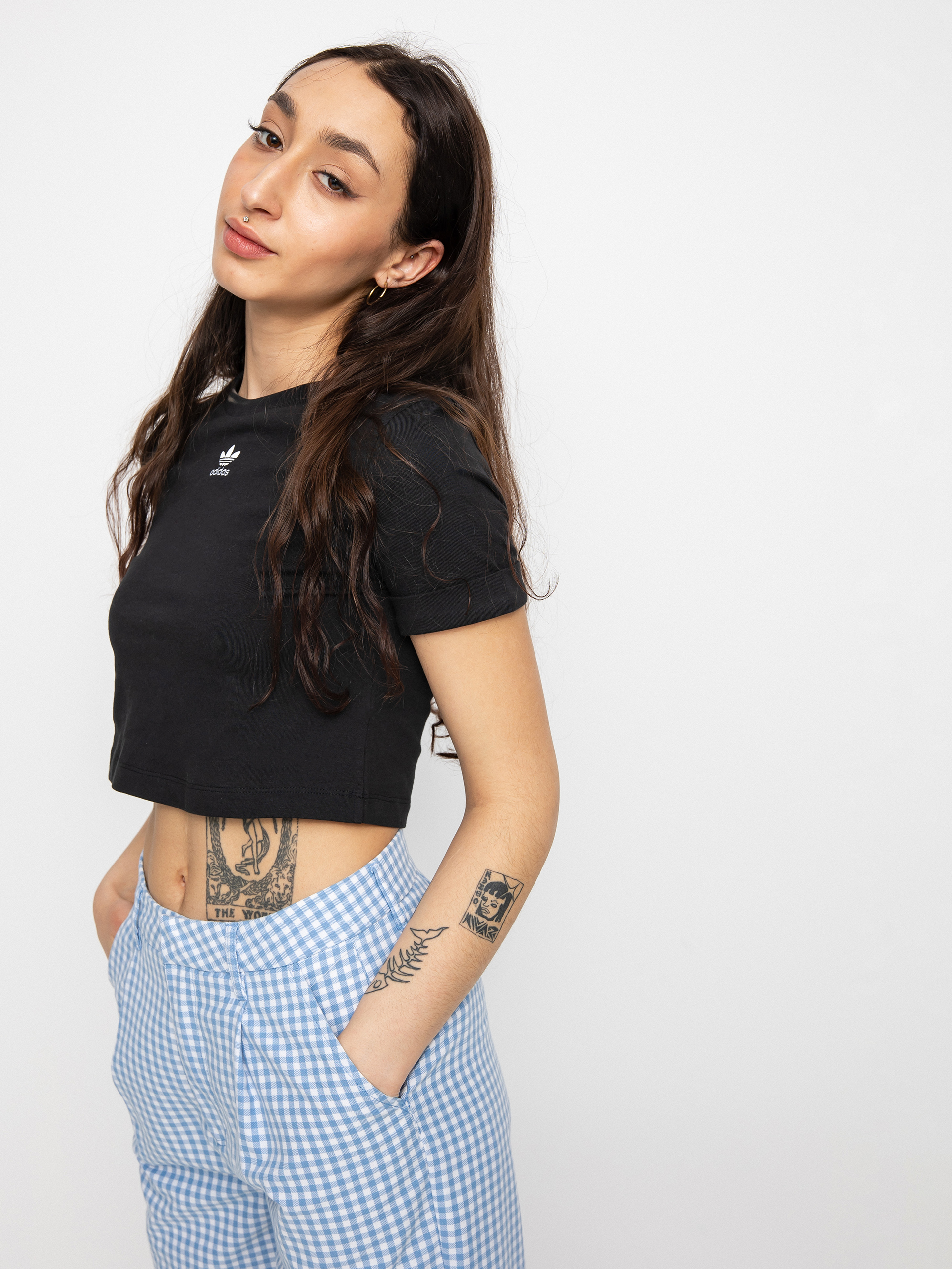 Tricou adidas Originals Crop Top Wmn (black)