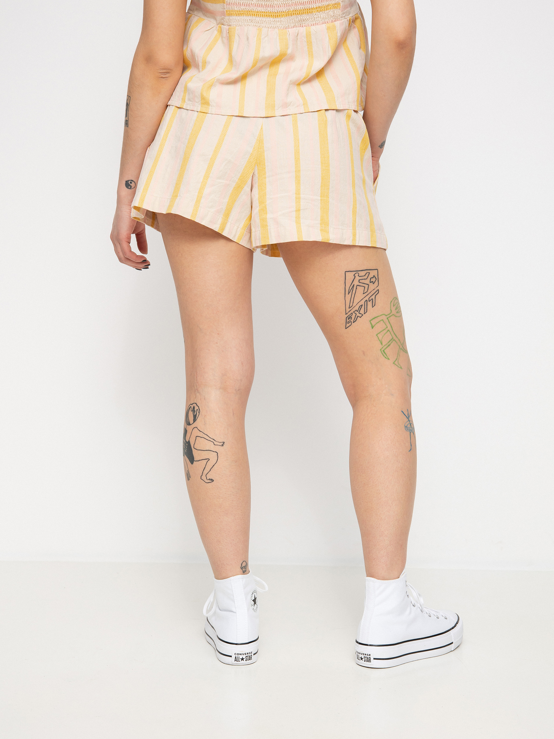 Șort Roxy Handmade Life Wmn (tapioca alla stripe verticale)