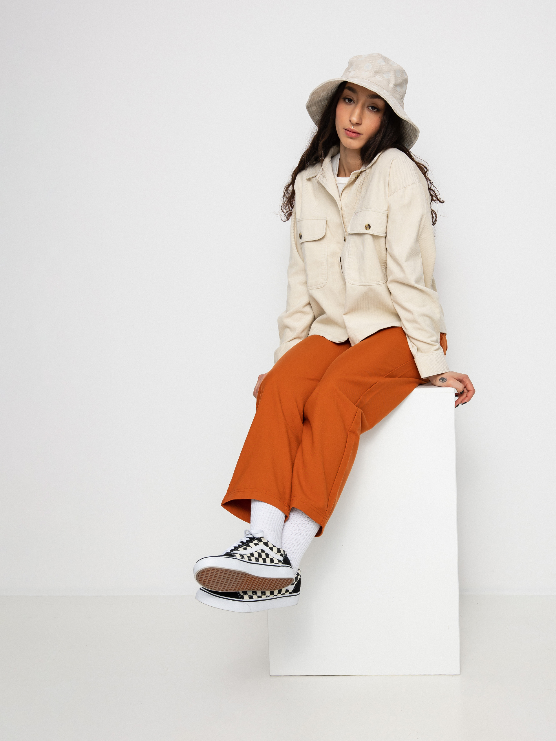 Cămașă Brixton Bowery W Corduroy Flannel Ls Wmn (dove)