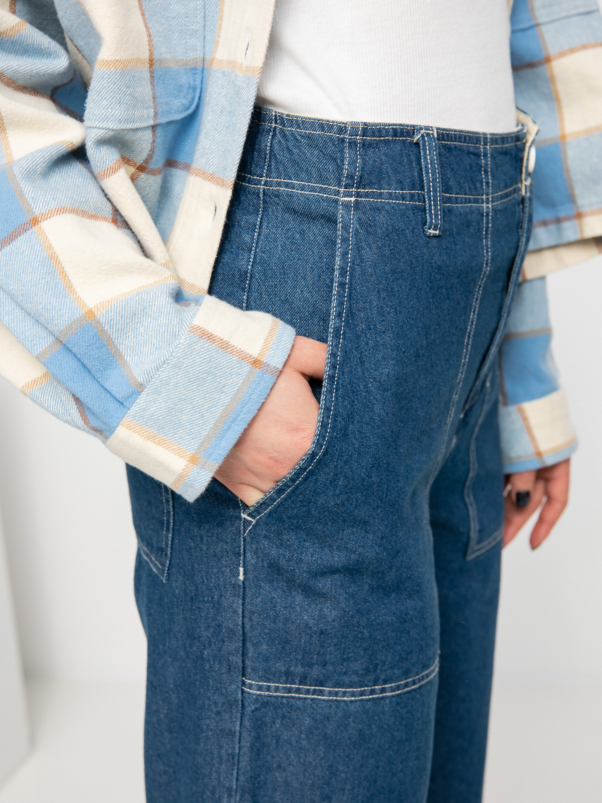 Pantaloni Brixton Vancouver Wmn (indigo rinse)