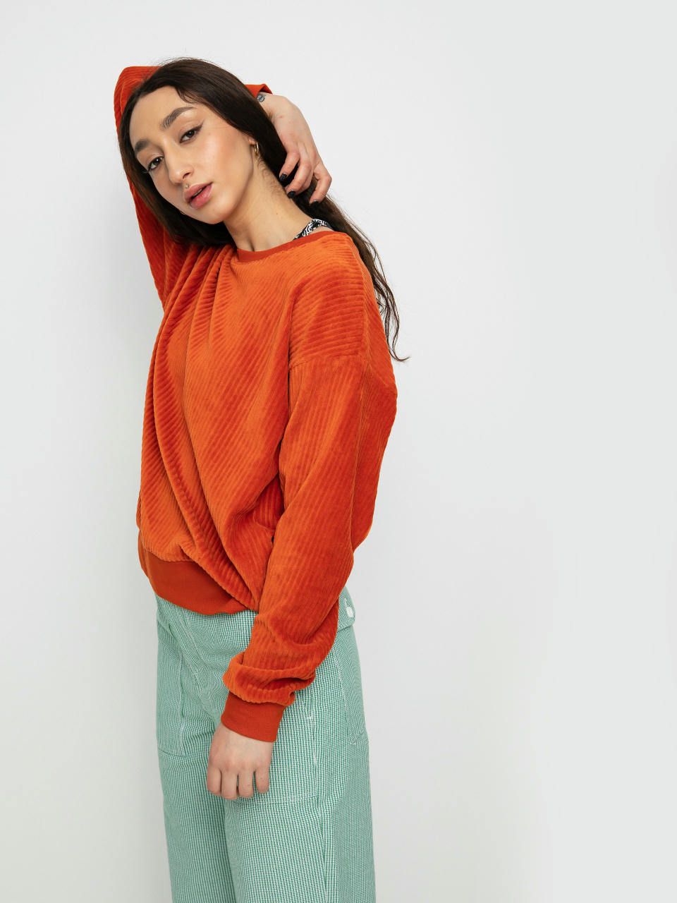 Hanorac Brixton Dazed Crew Wmn (phoenix orange)