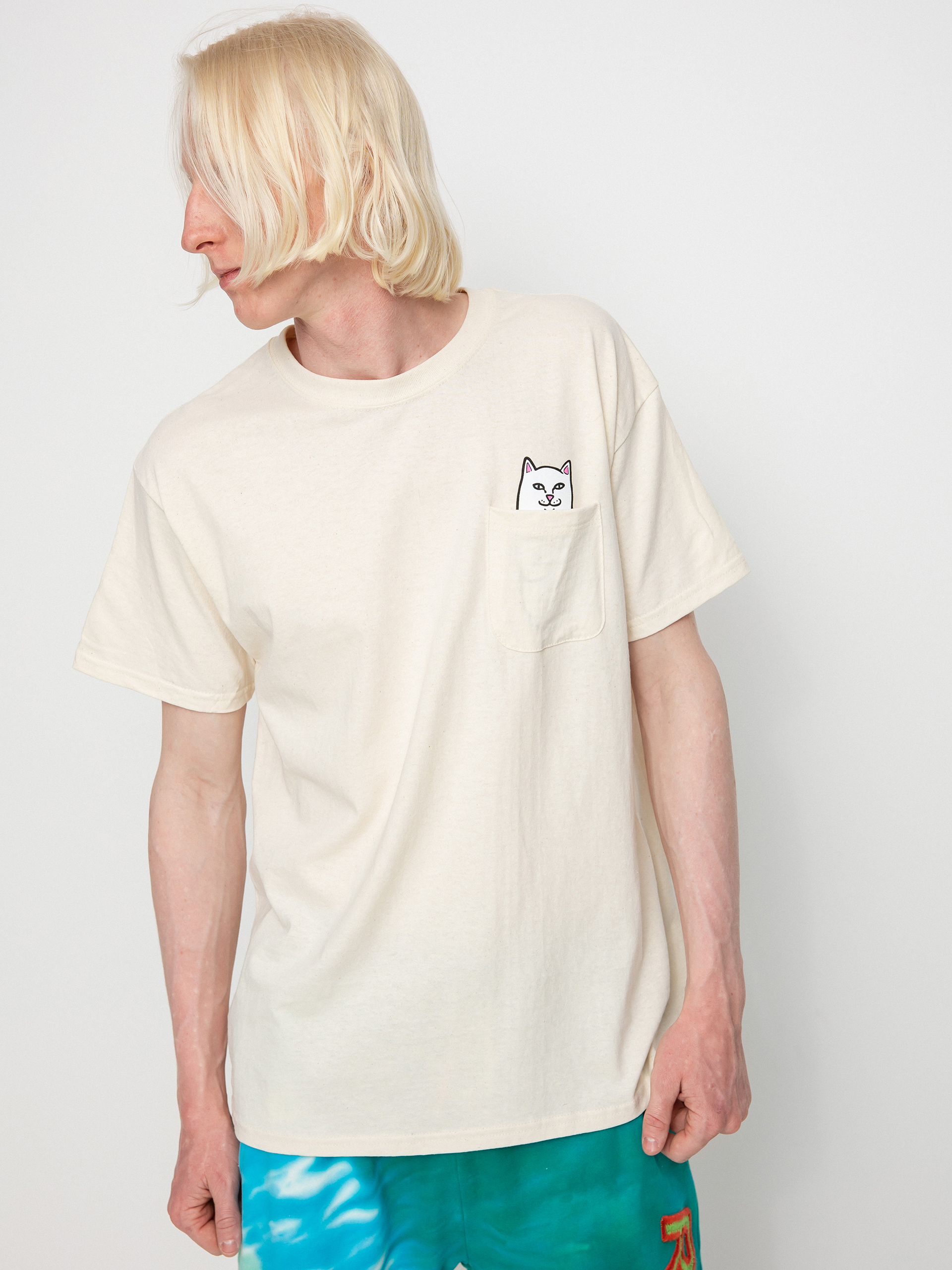 Tricou RipNDip Lord Nermal Pocket (natural)