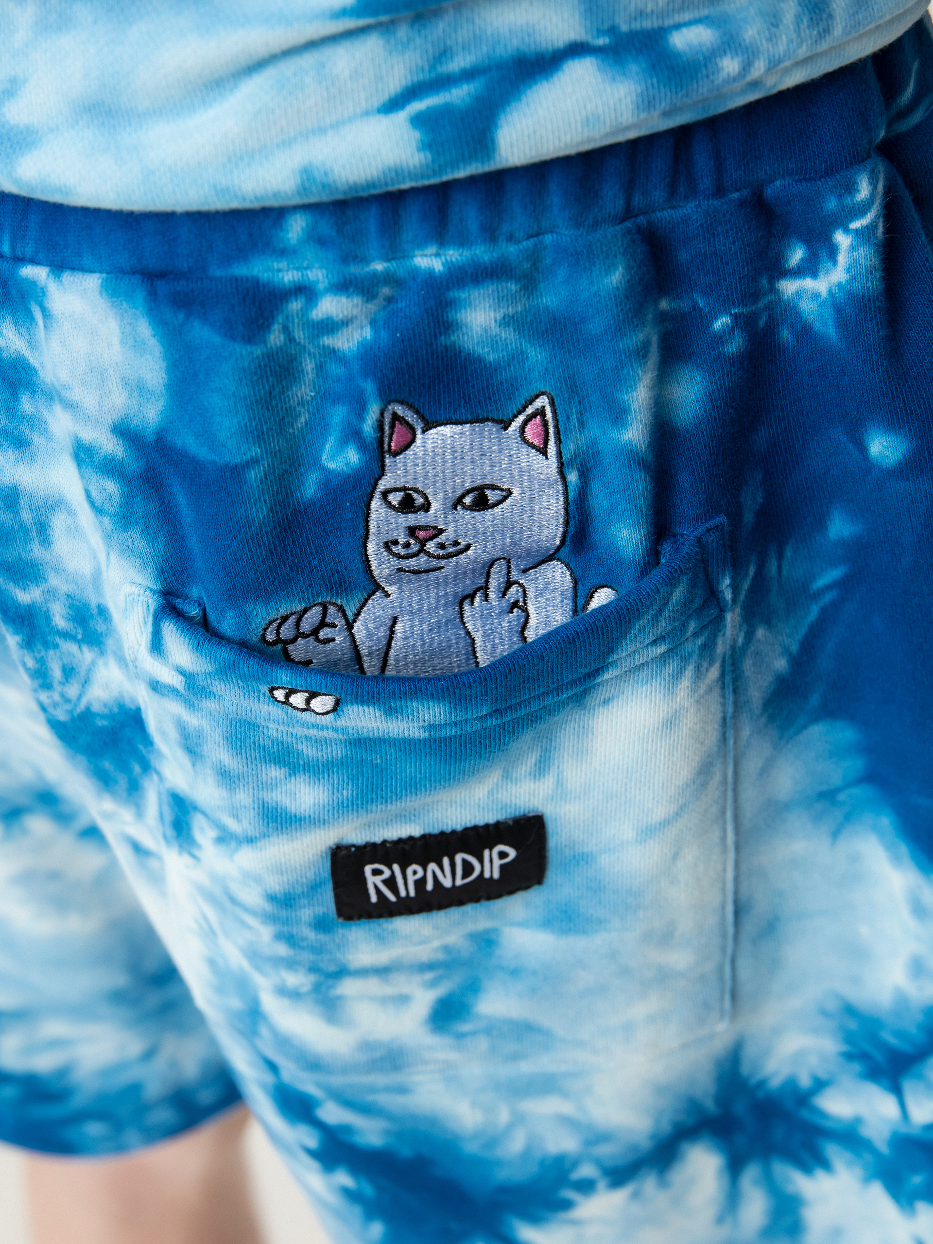 Șort RipNDip Ripntail (blue acid wash)