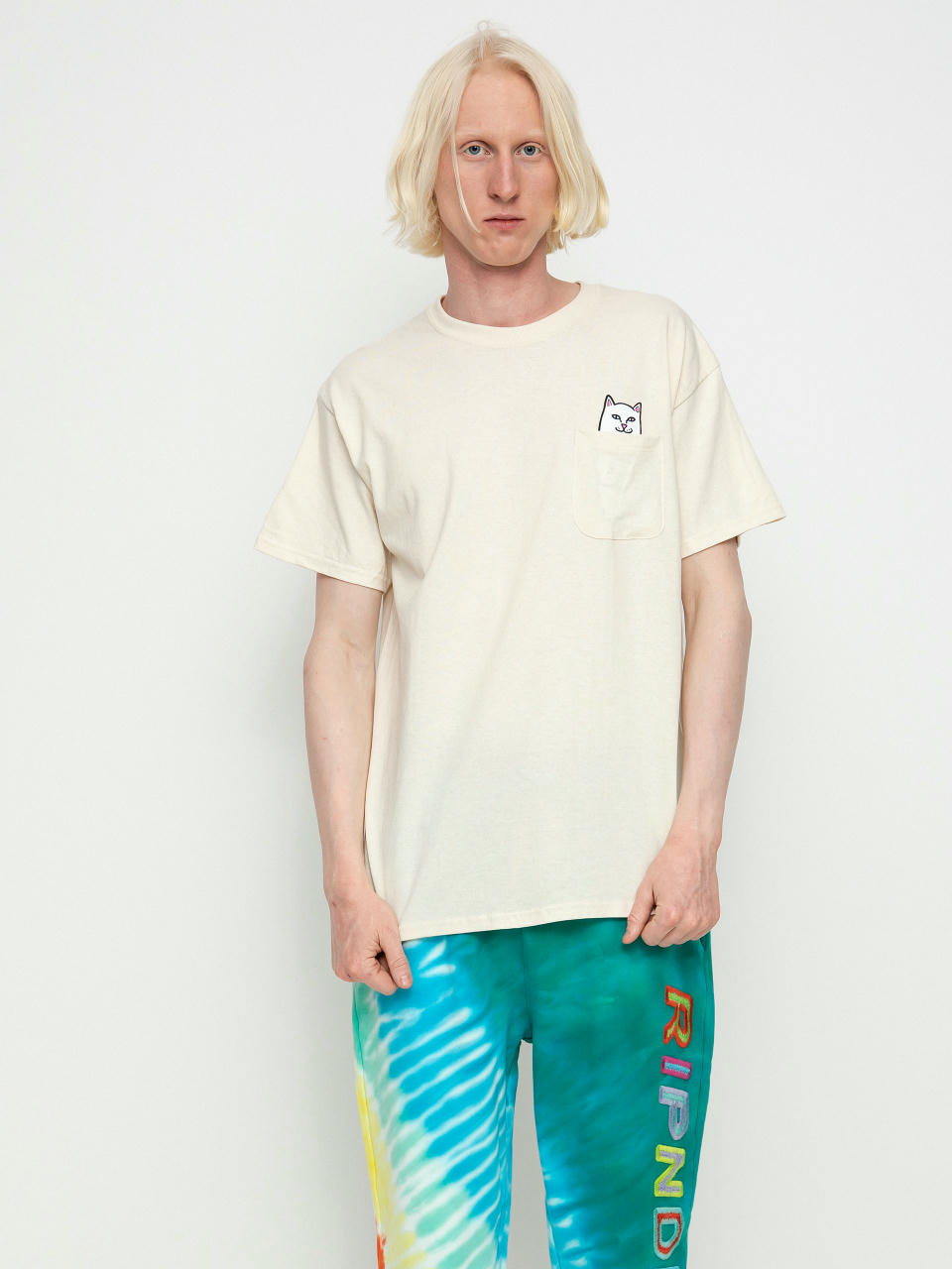 Tricou RipNDip Lord Nermal Pocket (natural)