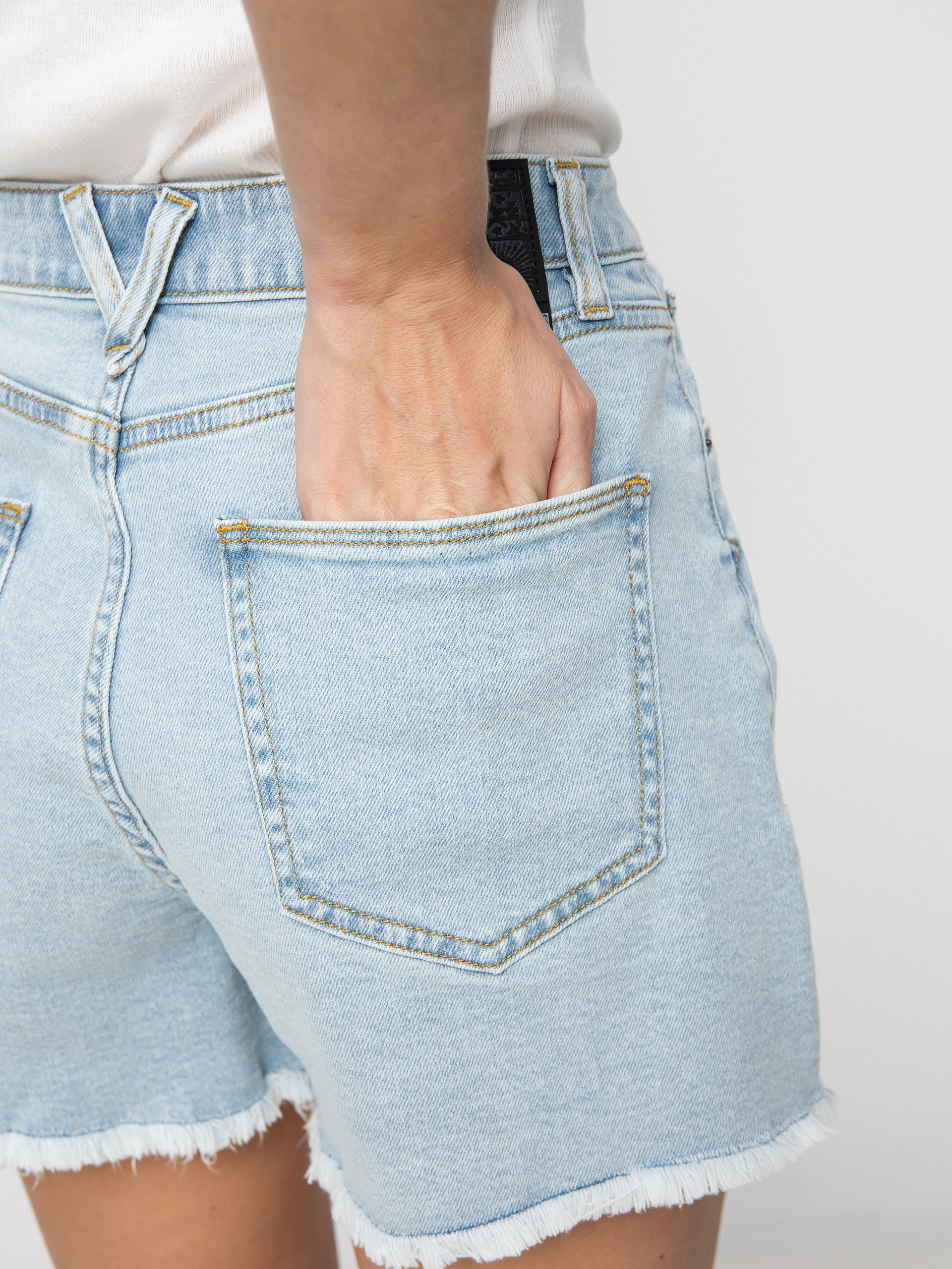 Șort Volcom Stn Step Hirise Wmn (thrifter blue light)