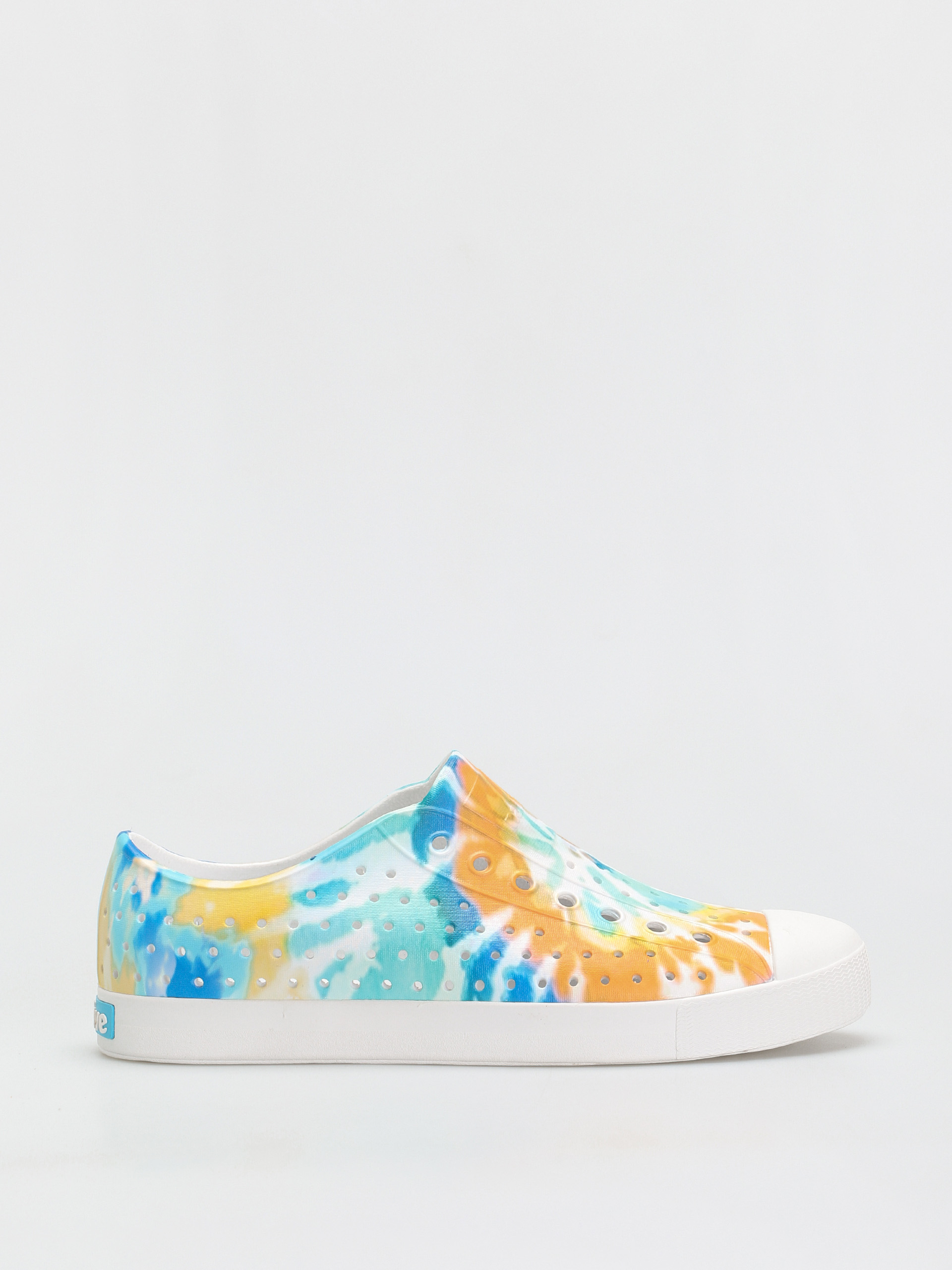 Pantofi Native Jefferson Print (shell white/shell white/orange tie dye)