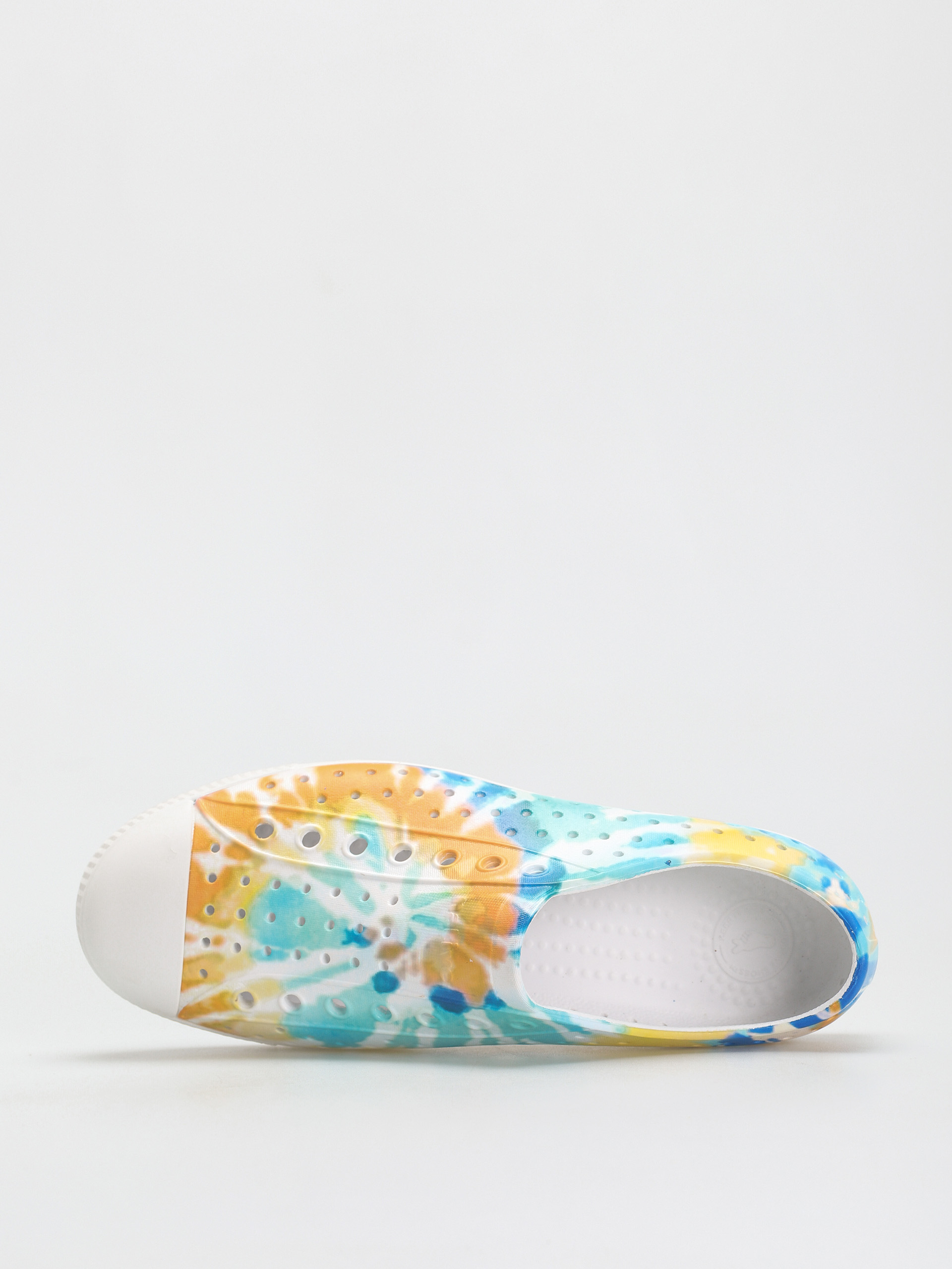 Pantofi Native Jefferson Print (shell white/shell white/orange tie dye)