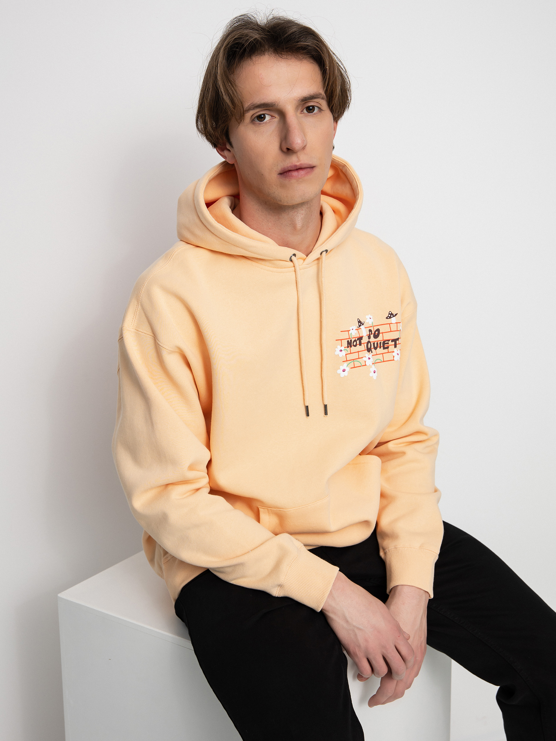 Hanorac cu glugă Volcom Egle Zvirblyte HD (cream blush)