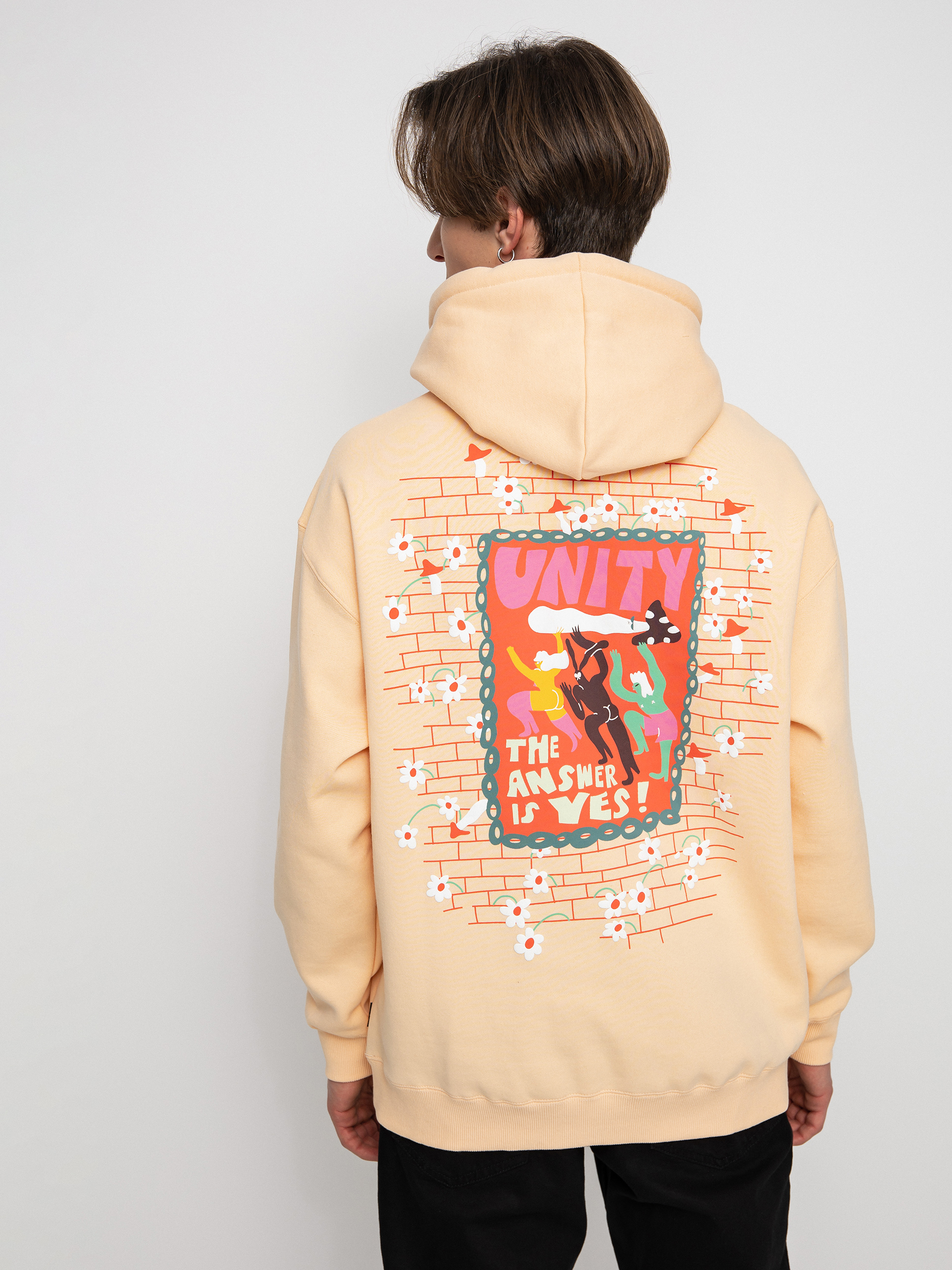 Hanorac cu glugă Volcom Egle Zvirblyte HD (cream blush)