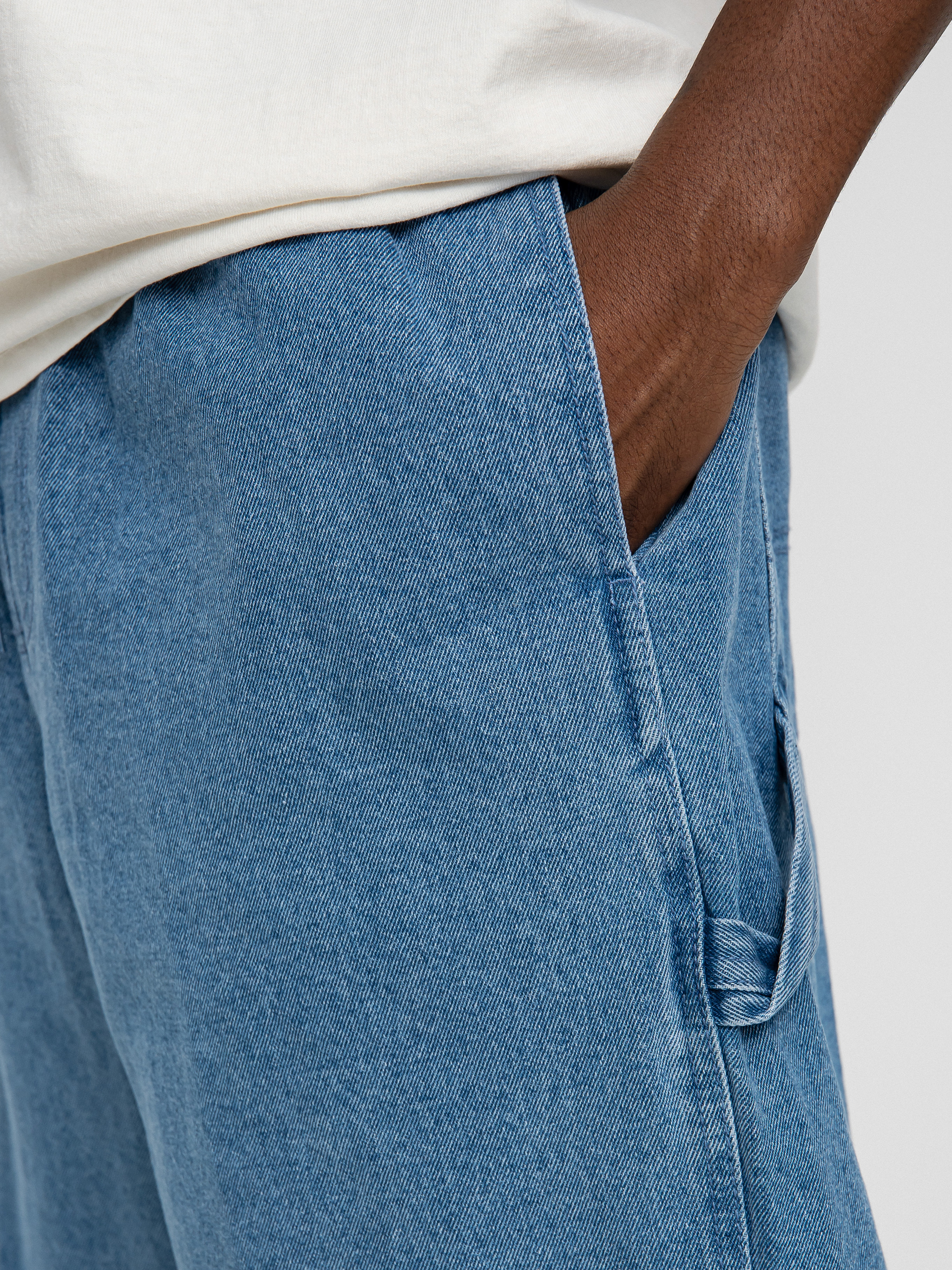 Șort OBEY Easy Denim Carpenter (light indigo)