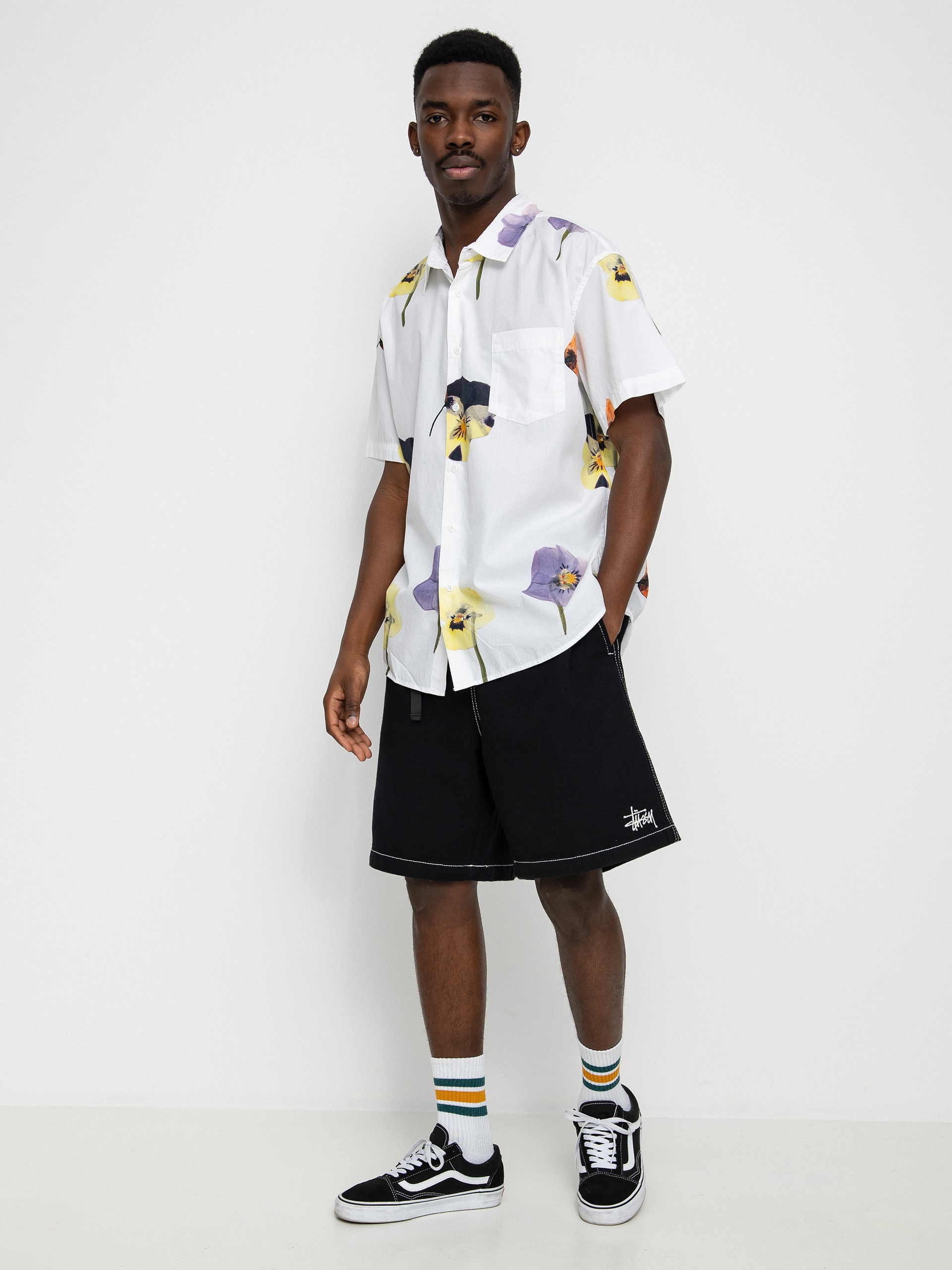 Cămașă OBEY Redux (white multi)